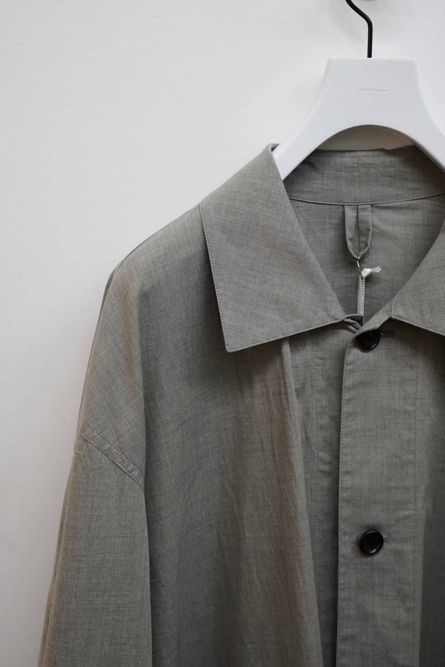 Cotton Wool Poplin Oversized Blouson