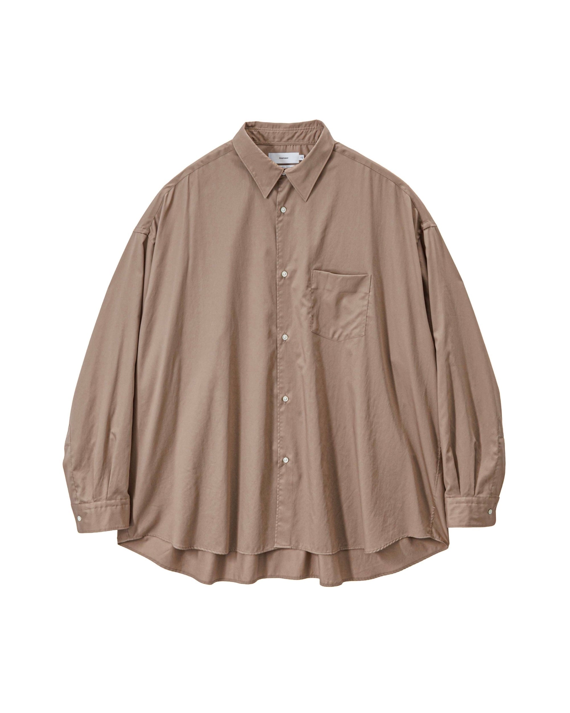 【2/28(土)発売】Silicon Poplin Oversized Regular Collar Shirt