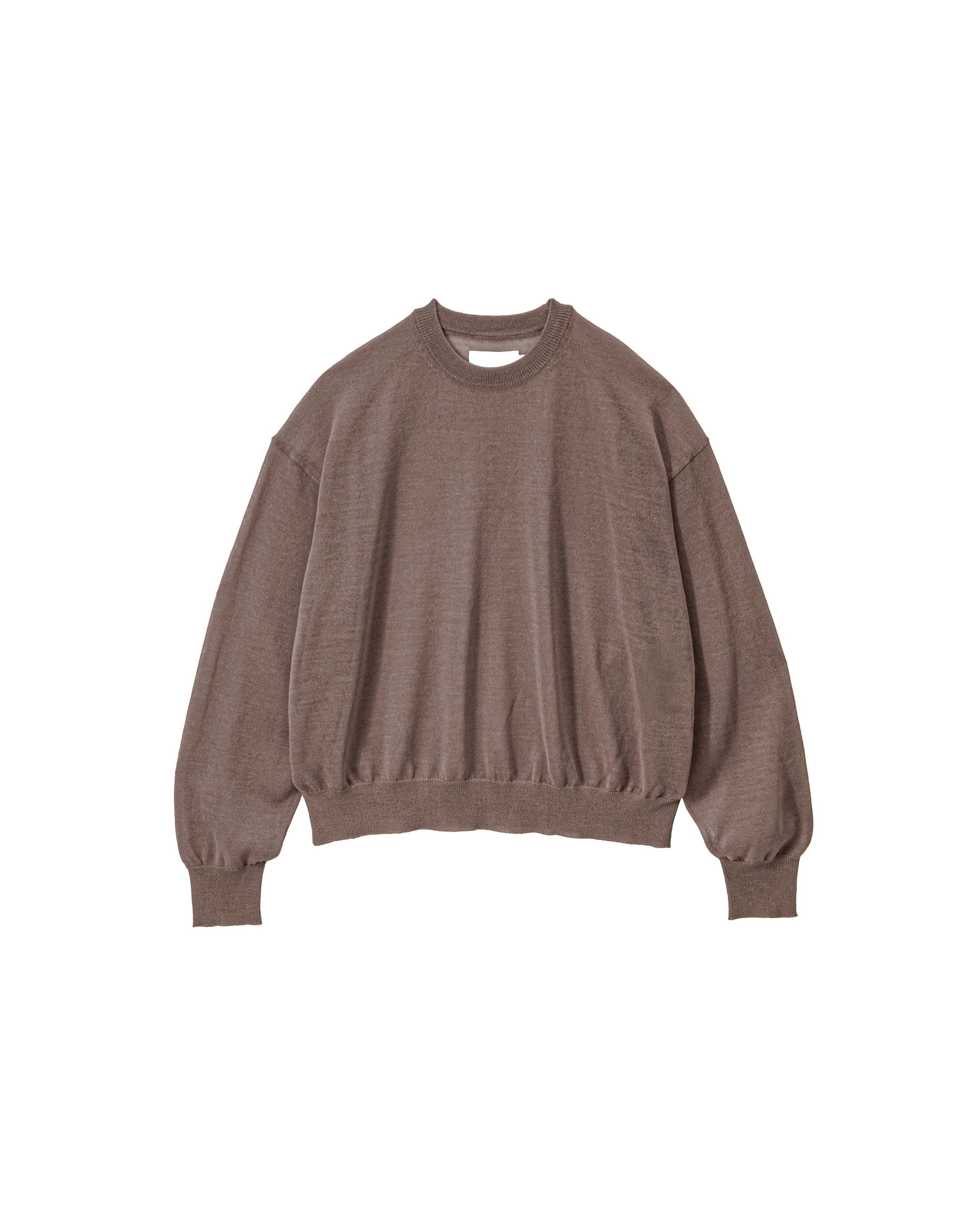 【2/28(土)発売】Coiled Wool Nylon Oversized Crew Neck Knit