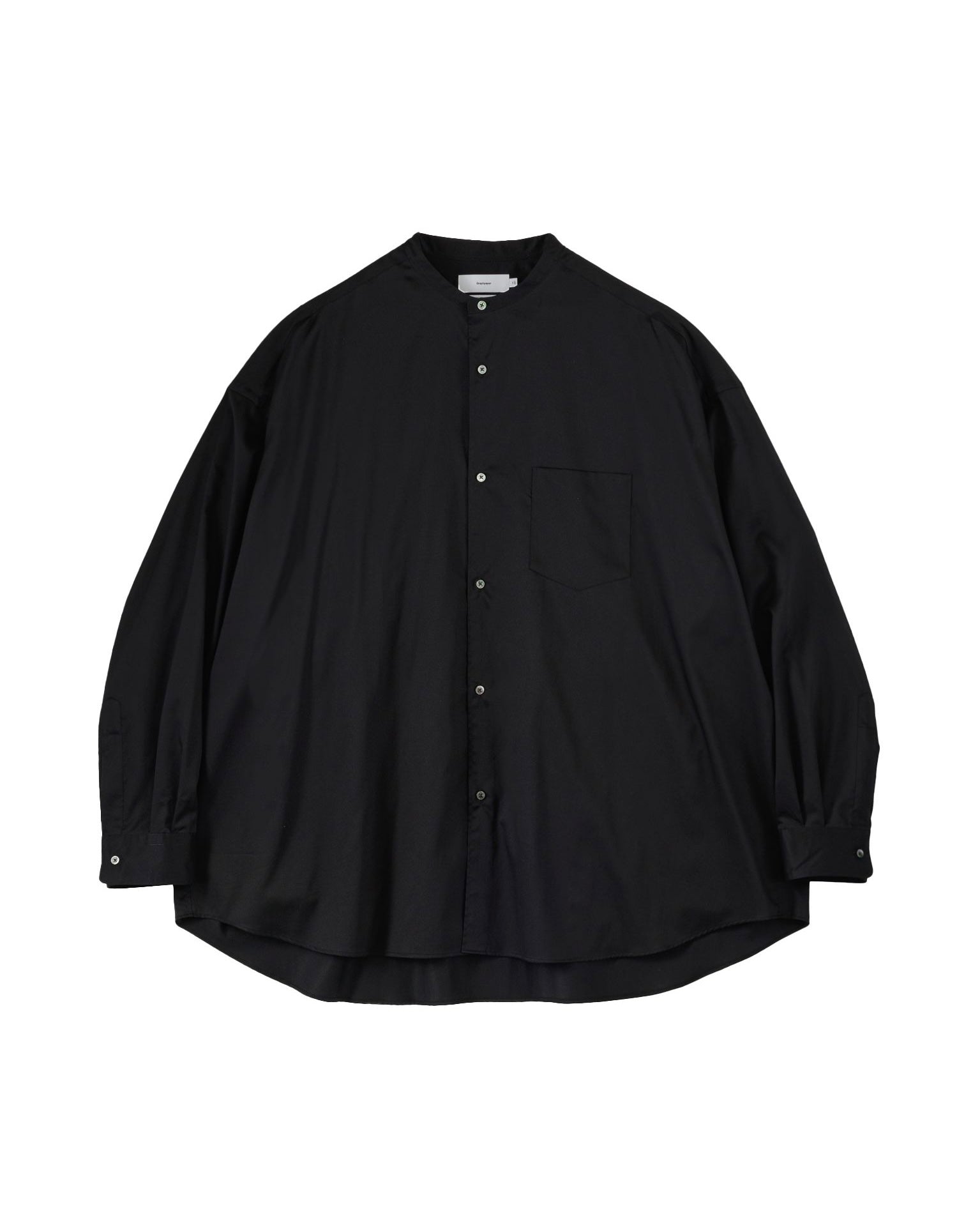 【26SS】Silicon Poplin Oversized Band Collar Shirt