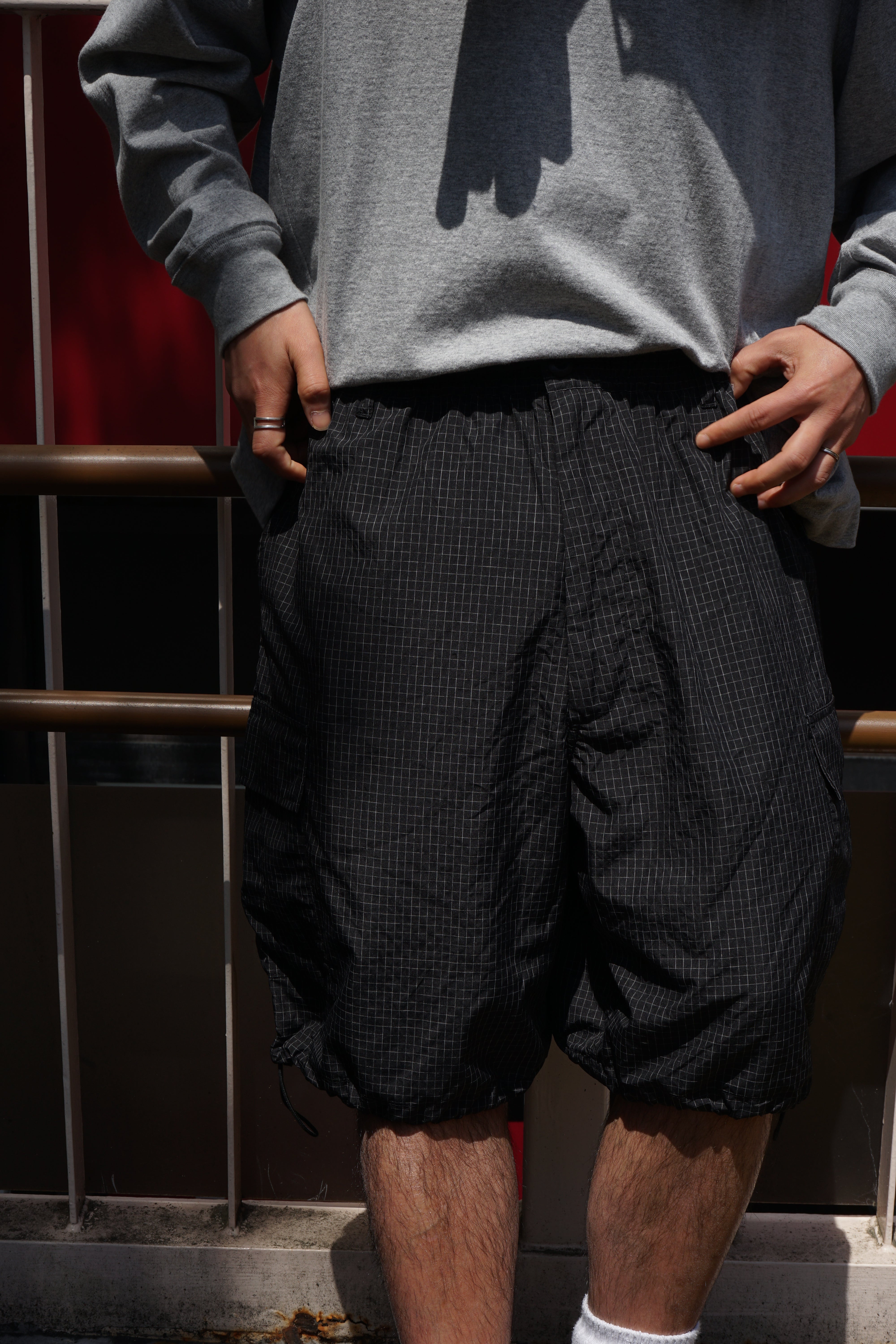 【Exclusive】est. × SEDAN ALL-PURPOSE Graph Plaid Cargo Easy Shorts
