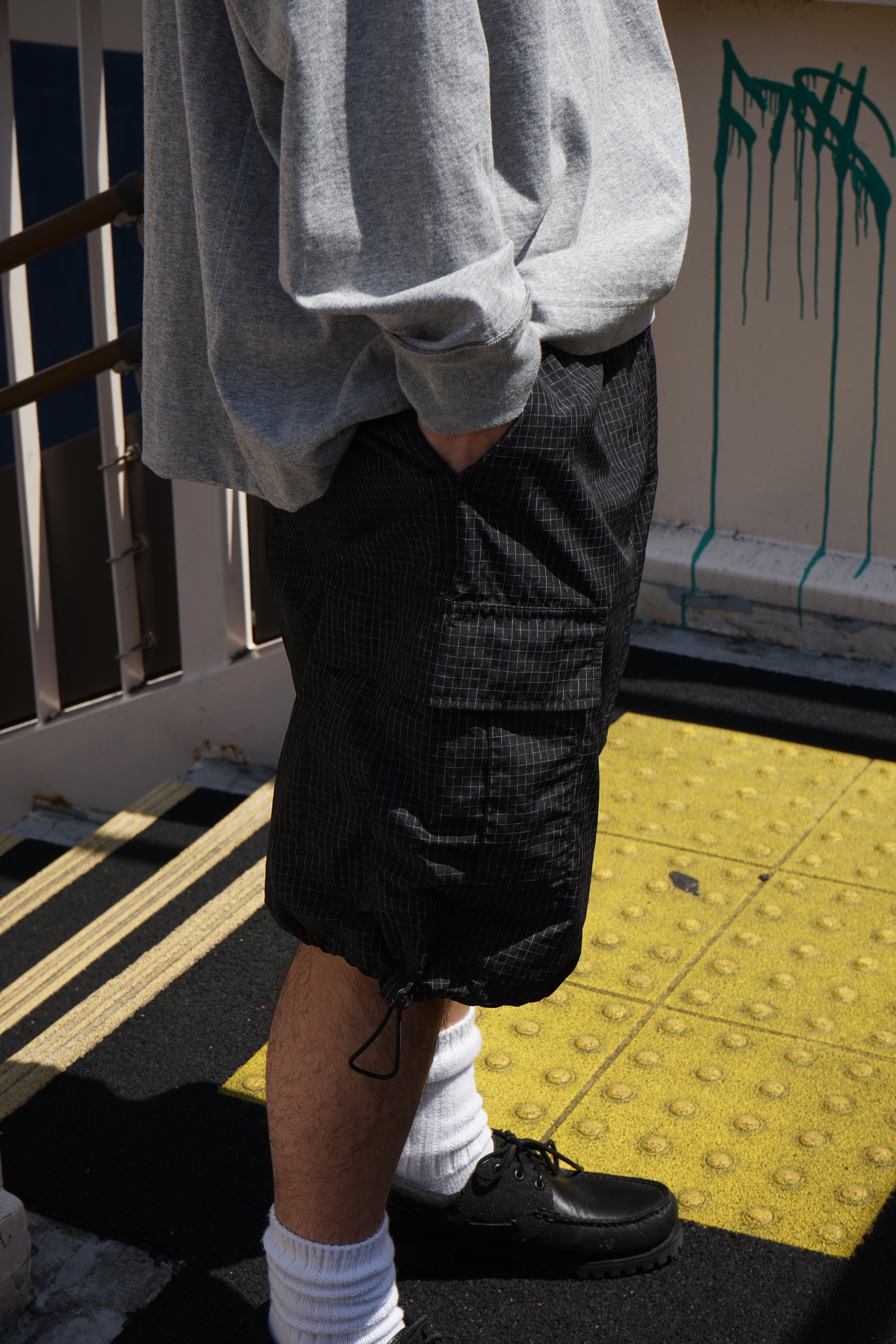 【Exclusive】est. × SEDAN ALL-PURPOSE Graph Plaid Cargo Easy Shorts