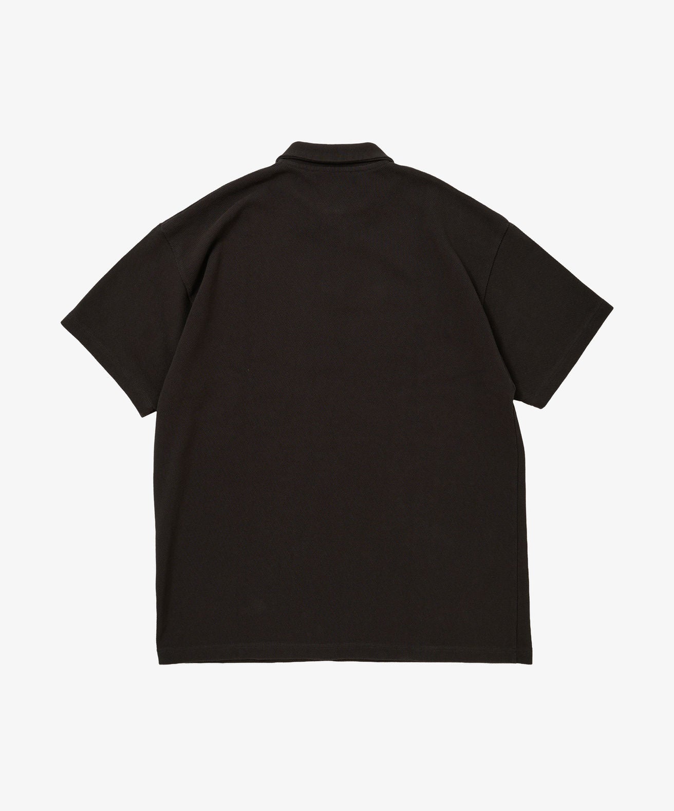 Twisted pique polo black