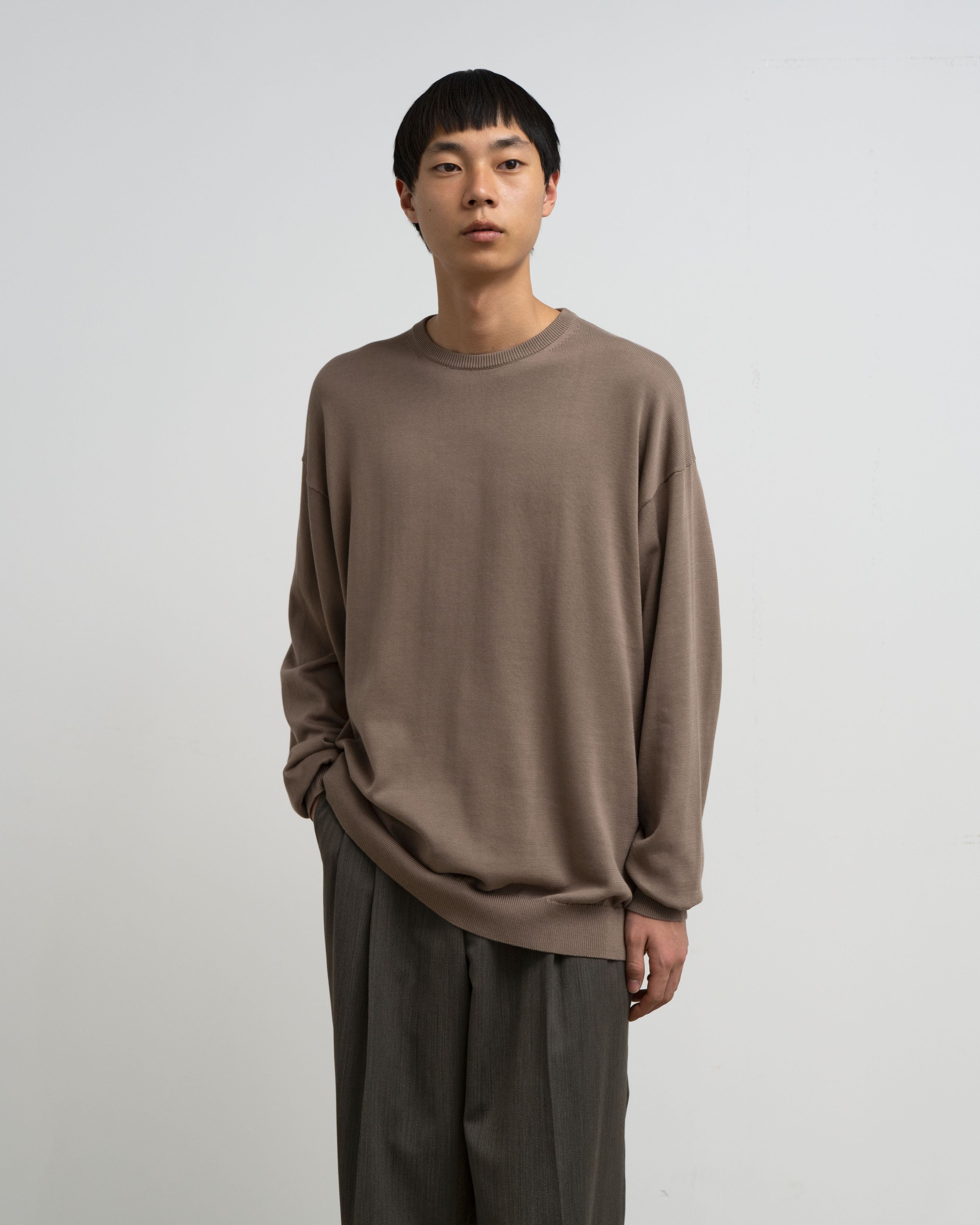 Suvin High Gauge L/S Crew Neck Knit