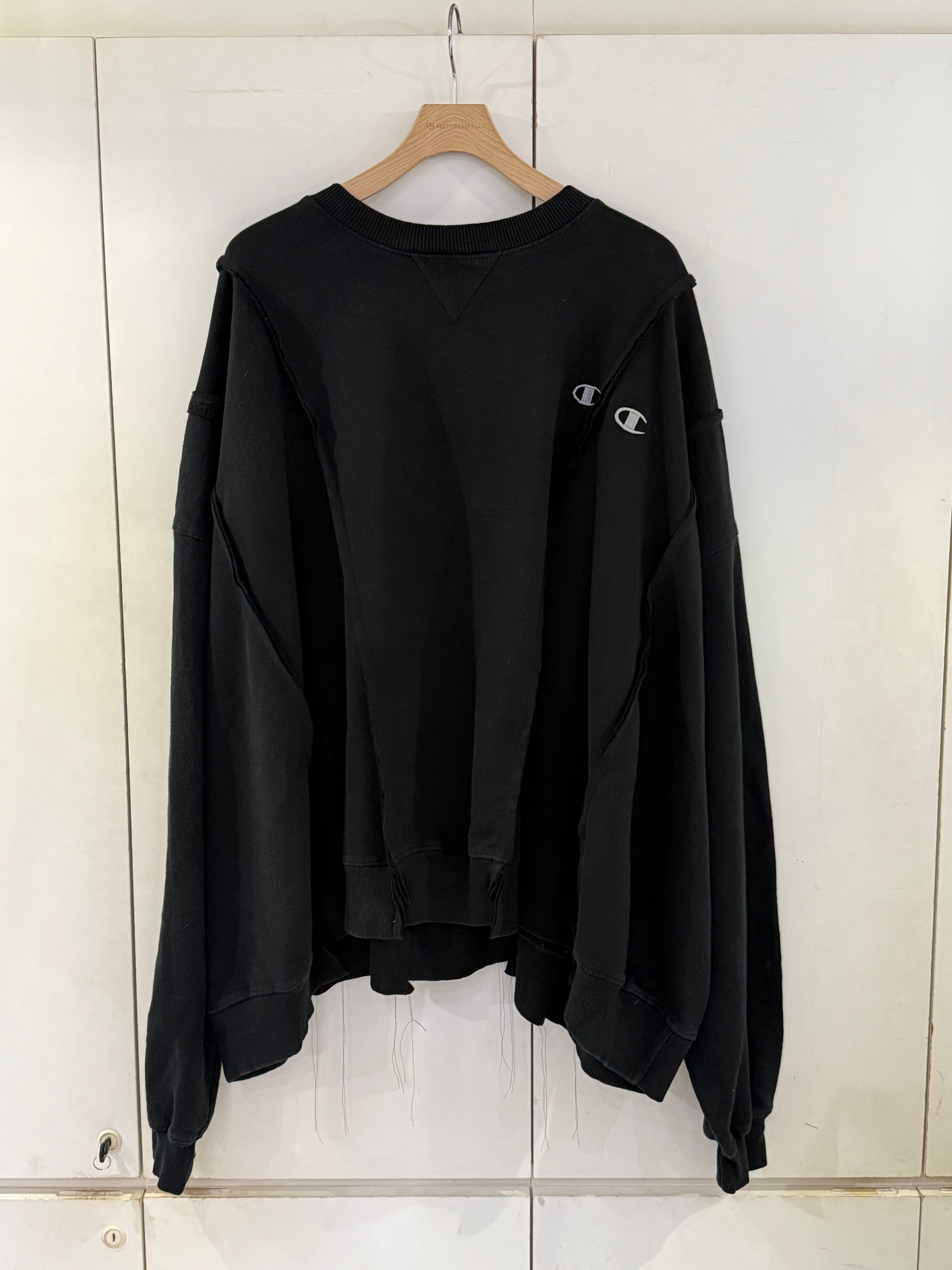 【7/2発売】Wide Champ Sweat BLACK ①