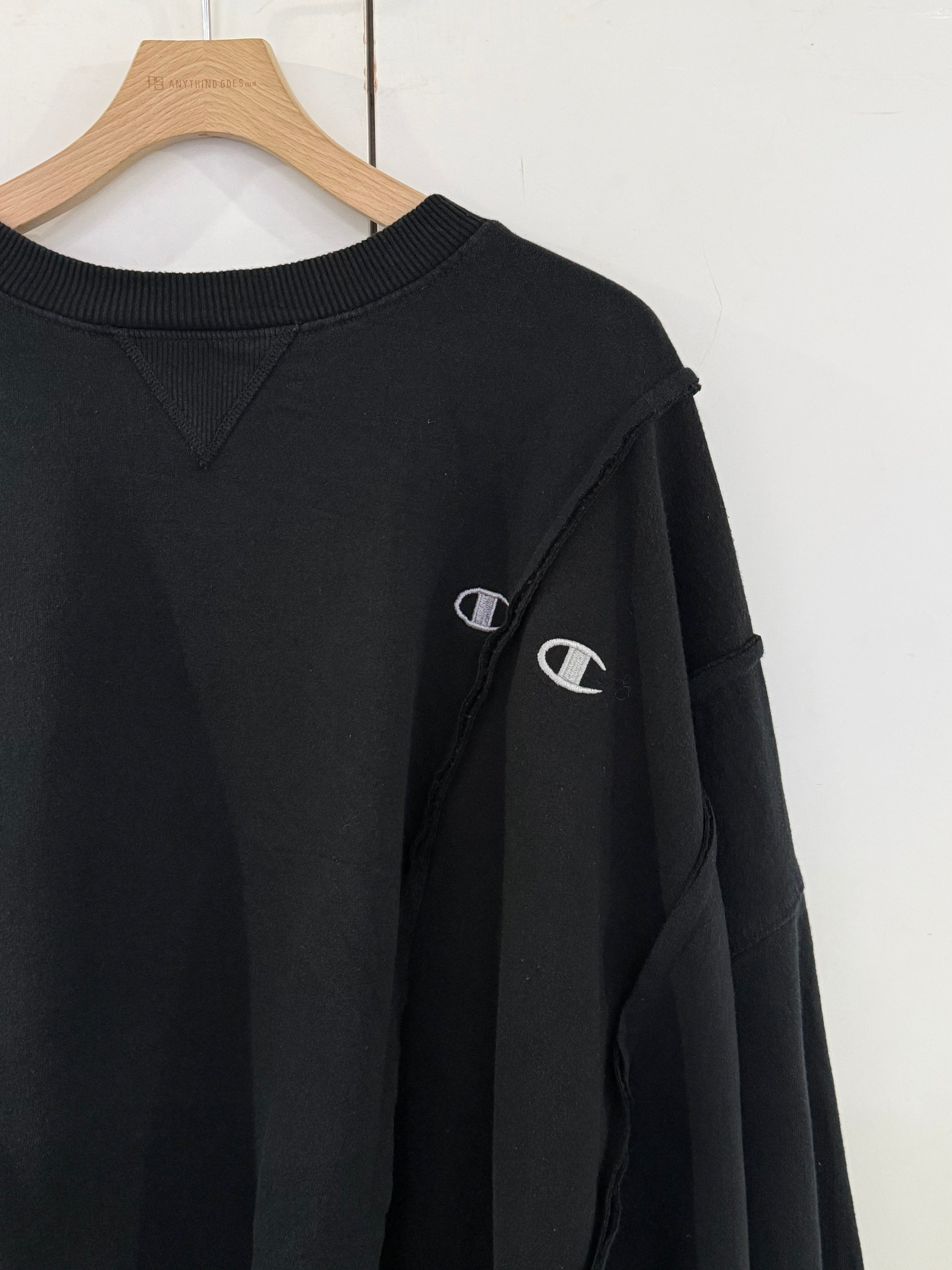 【7/2発売】Wide Champ Sweat BLACK ①