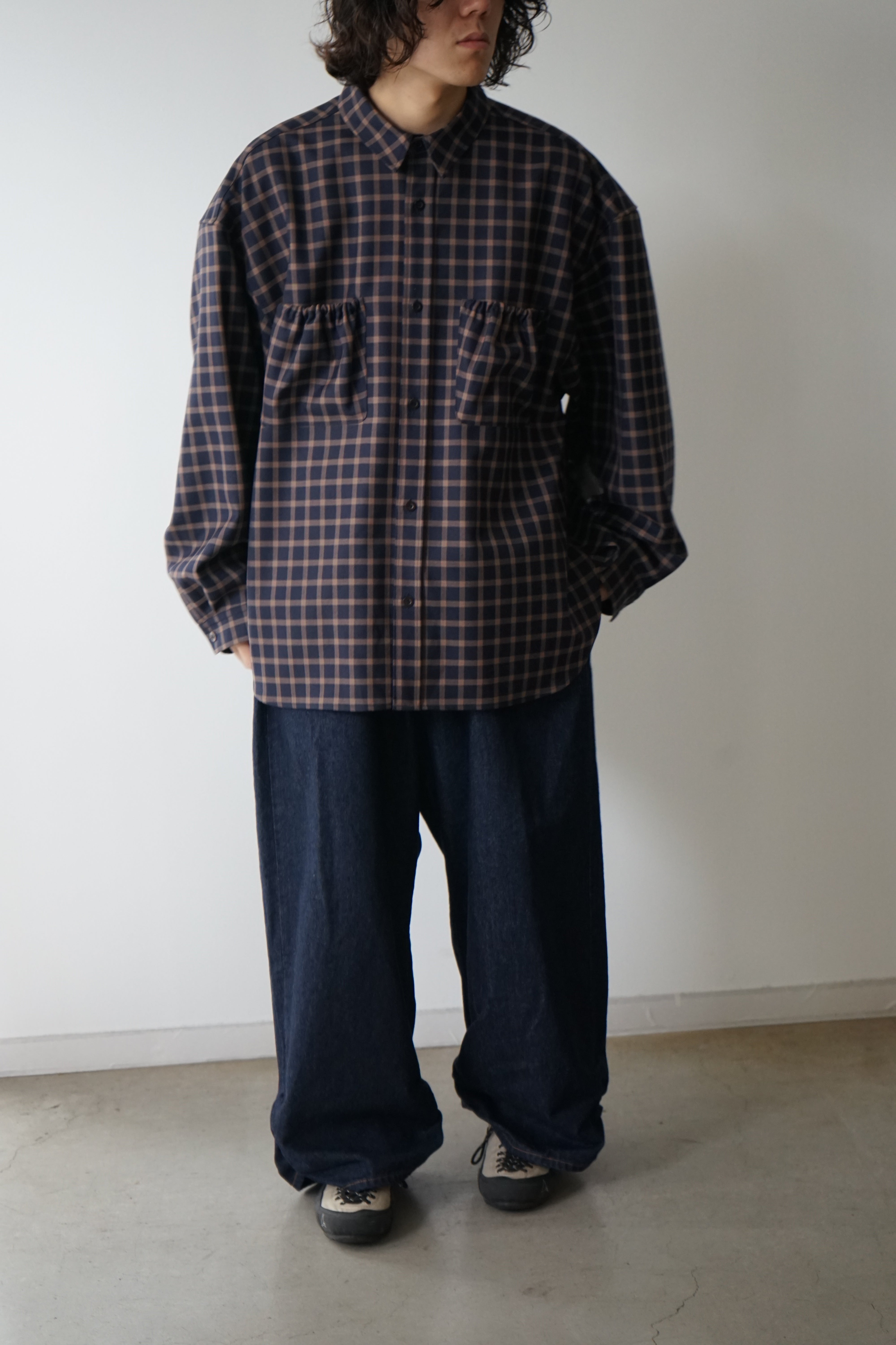 【LIMITED】WRIST PATCH WIDE SHIRT