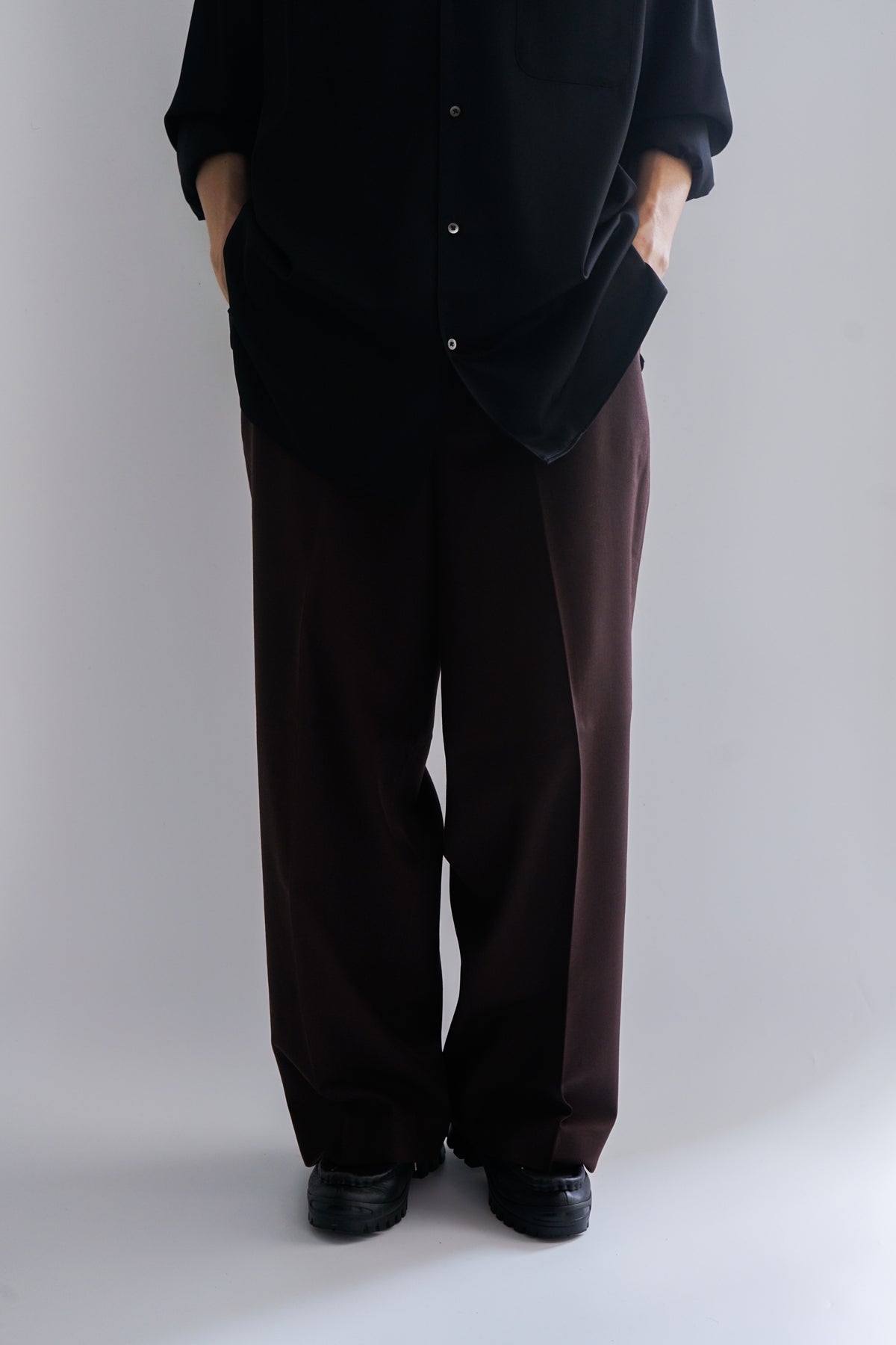 ORGANIC WOOL SURVIVAL CLOTH® FLAT FRONT WIDE TROUSERS