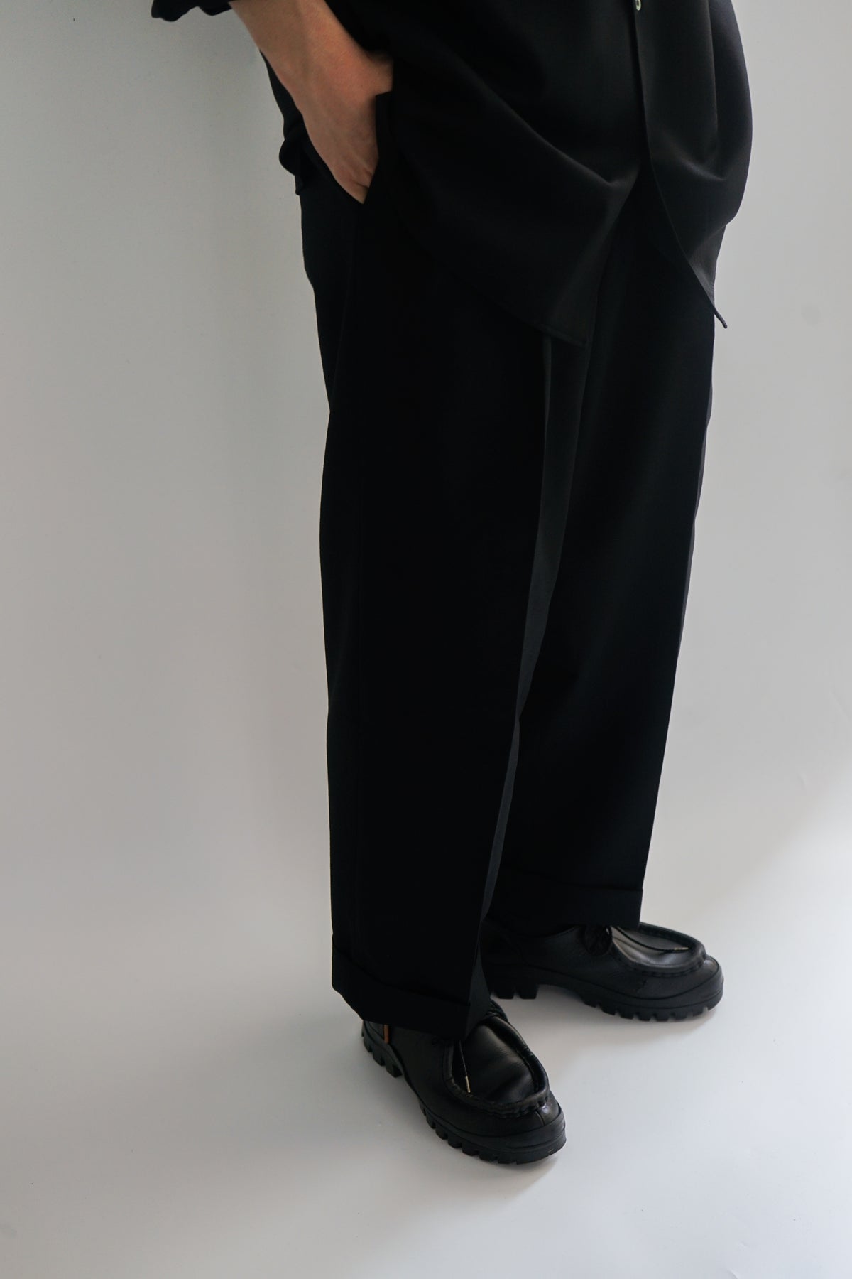 ORGANIC WOOL SURVIVAL CLOTH® DOUBLE PLEATED SEMI EASY TROUSERS
