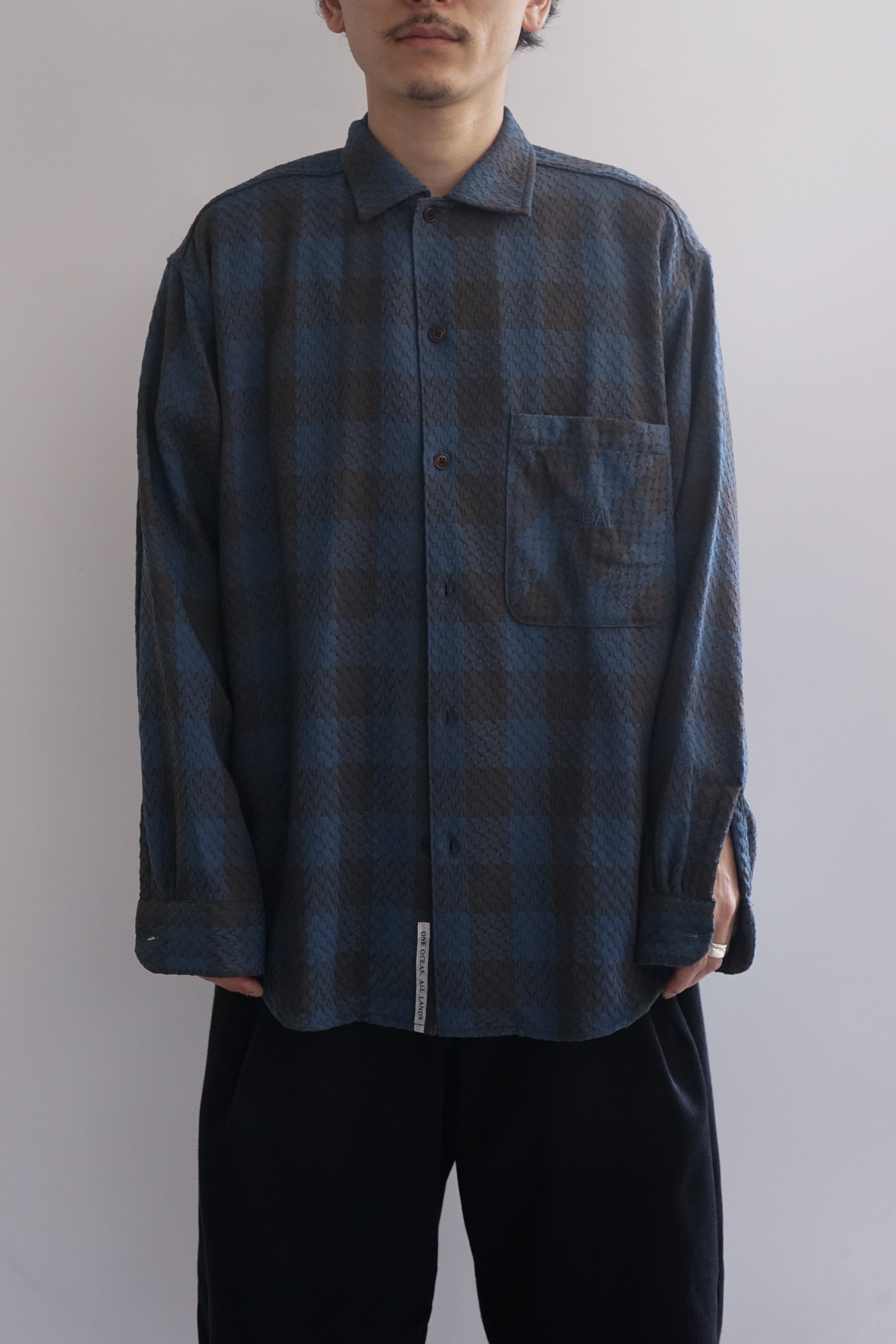 【8/8(土)発売】OOAL Block Check Jacquard Shirt