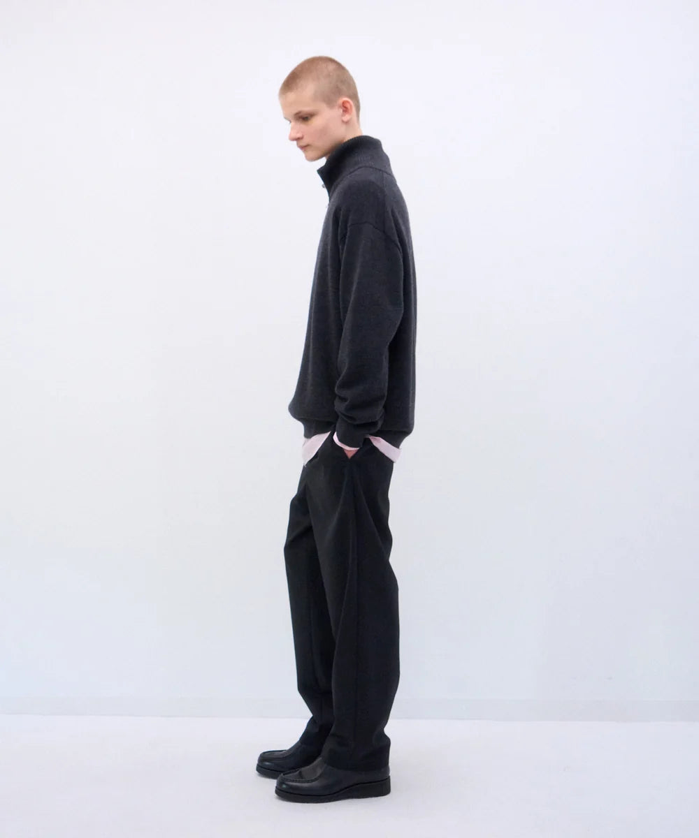【10/3(土)発売】WOOL COTTON TERRY HALF ZIP SWEATER