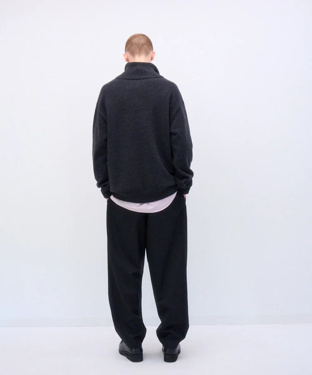 【10/3(土)発売】WOOL COTTON TERRY HALF ZIP SWEATER