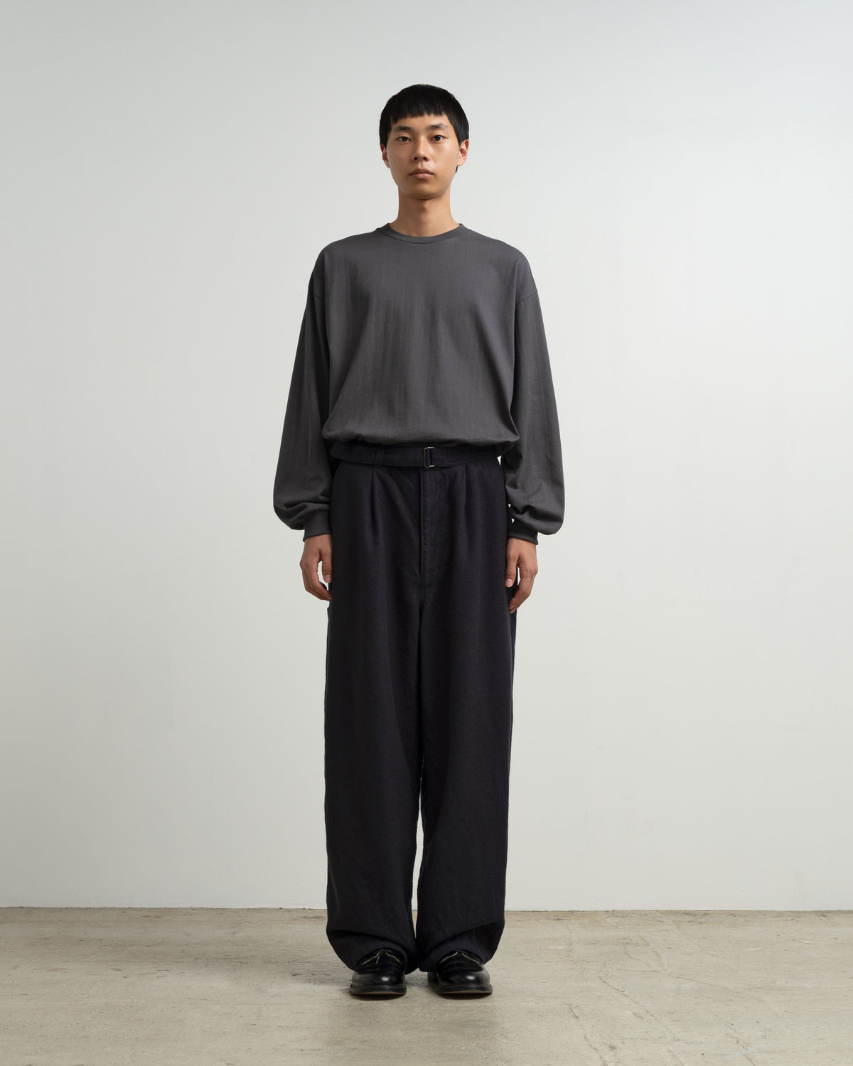 【10/10(土)発売】SANMONT for Graphpaper Wool Twill Belted Pants