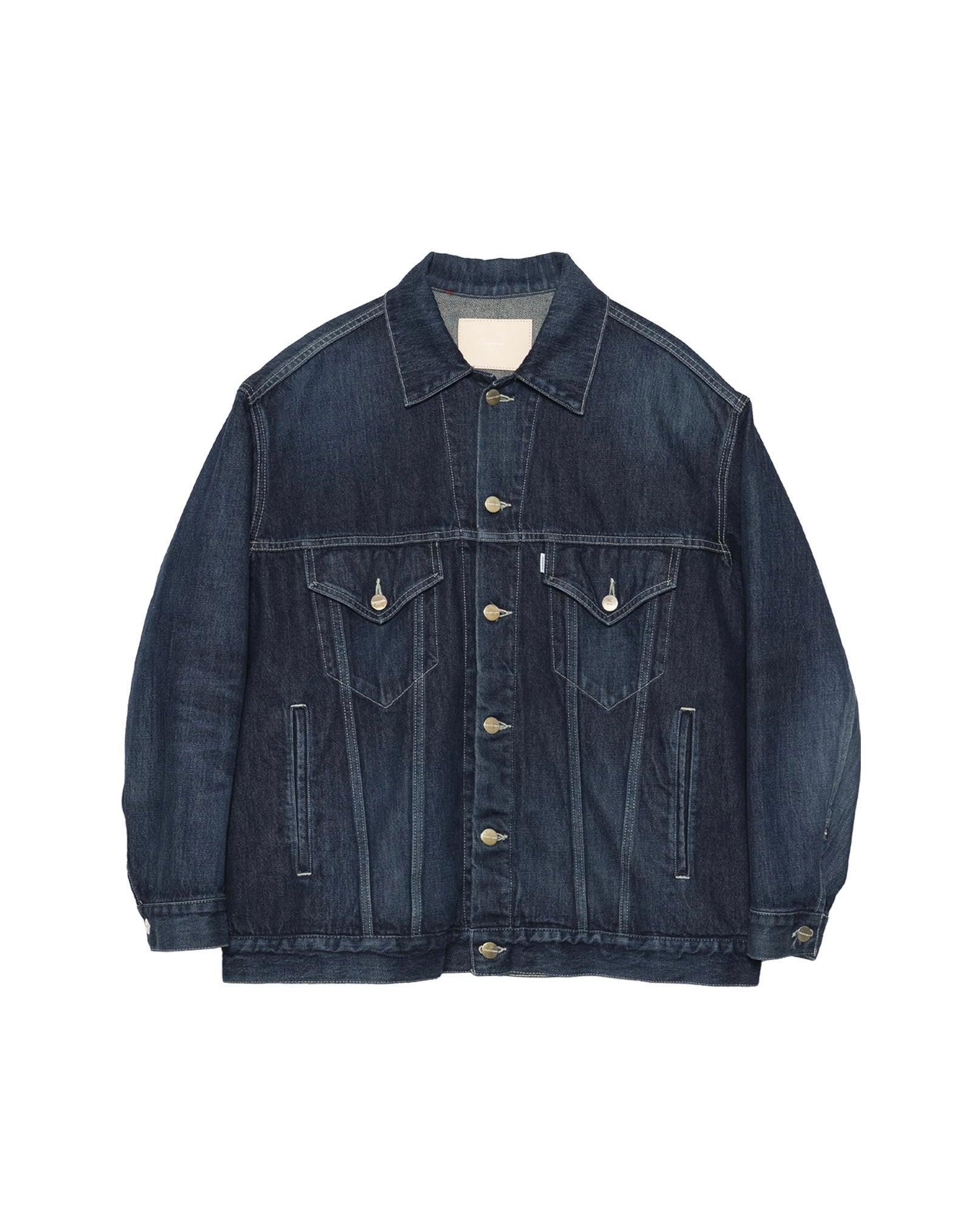 Selvage Denim Trucker Jacket -DARK FADE-