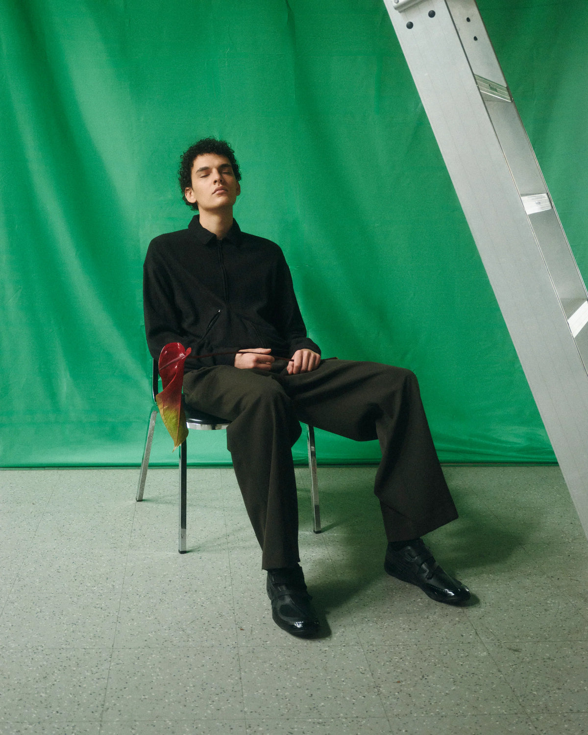 【10/29(木)発売】WOOL GABARDINE WASHER TUMBLER DOUBLE PLEATED WIDE TROUSERS