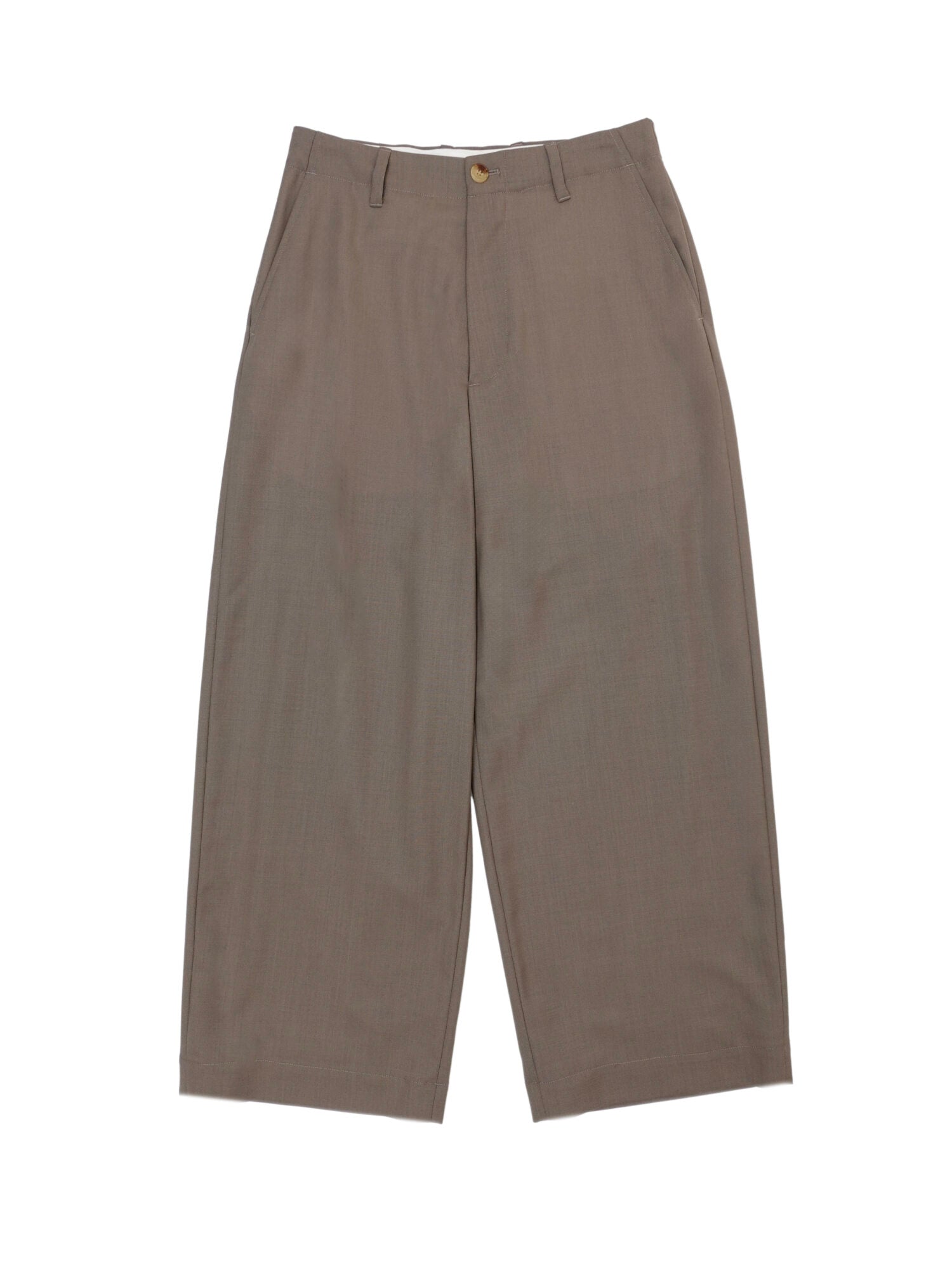 SUMMER WOOL WIDE TROUSERS