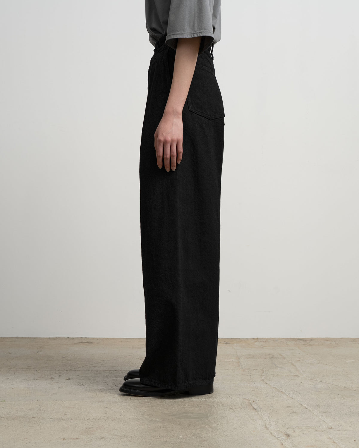 Selvage Denim Two Tuck Wide Pants
