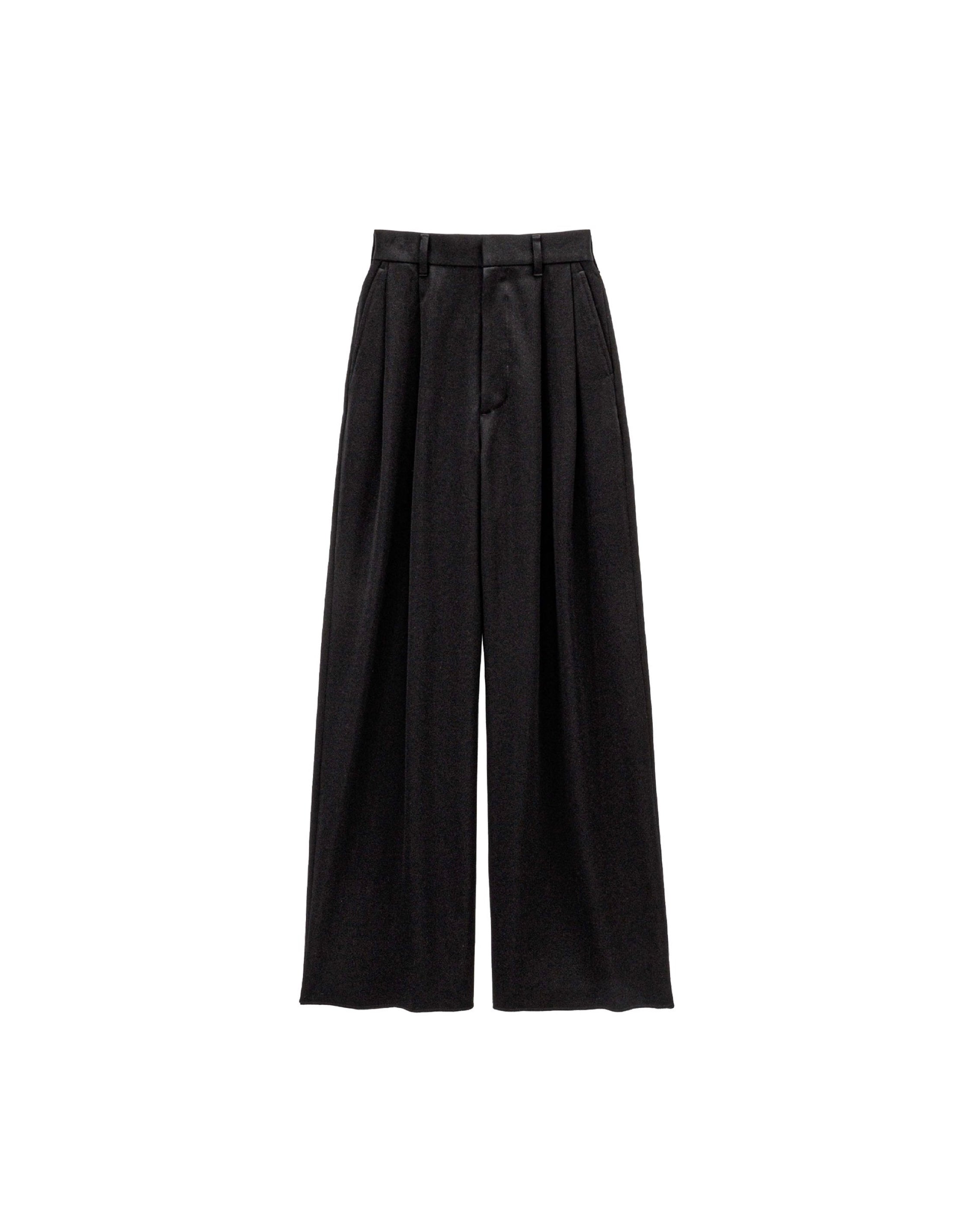 【8/22(土)発売】Wool Doeskin Two Tuck Wide Pants