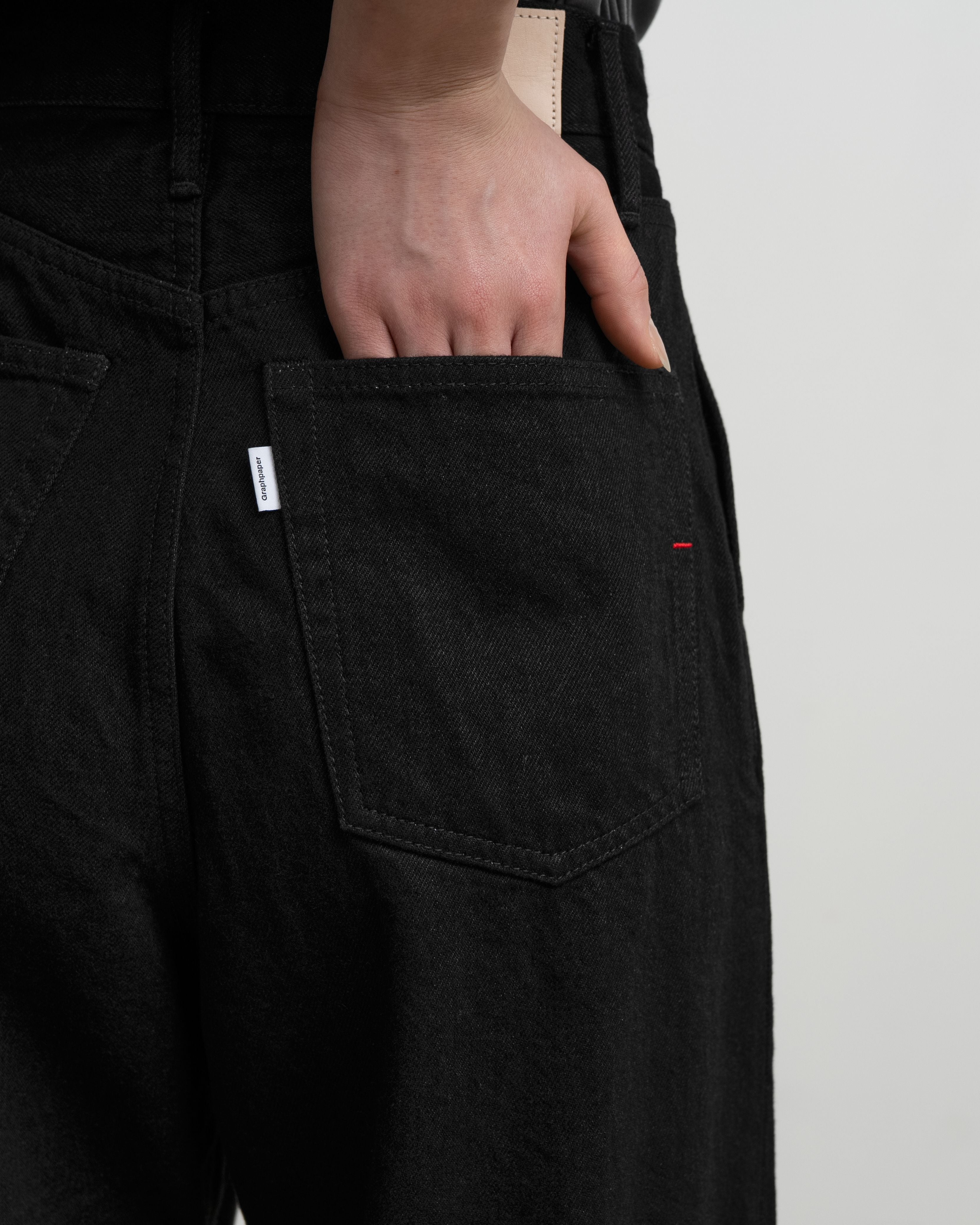 Selvage Denim Two Tuck Wide Pants