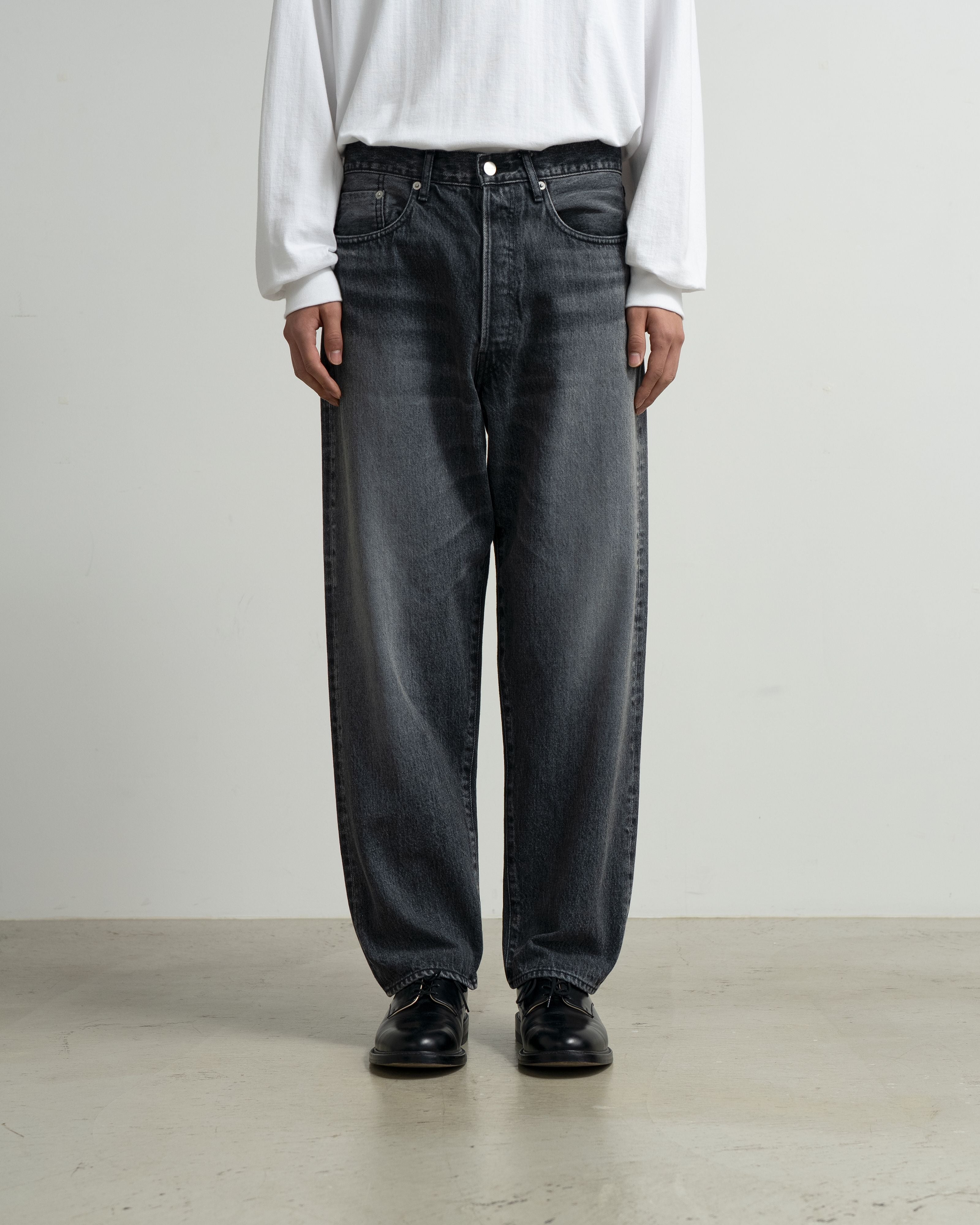 Selvage Denim Five Pocket Tapered Pants -LIGHT FADE-