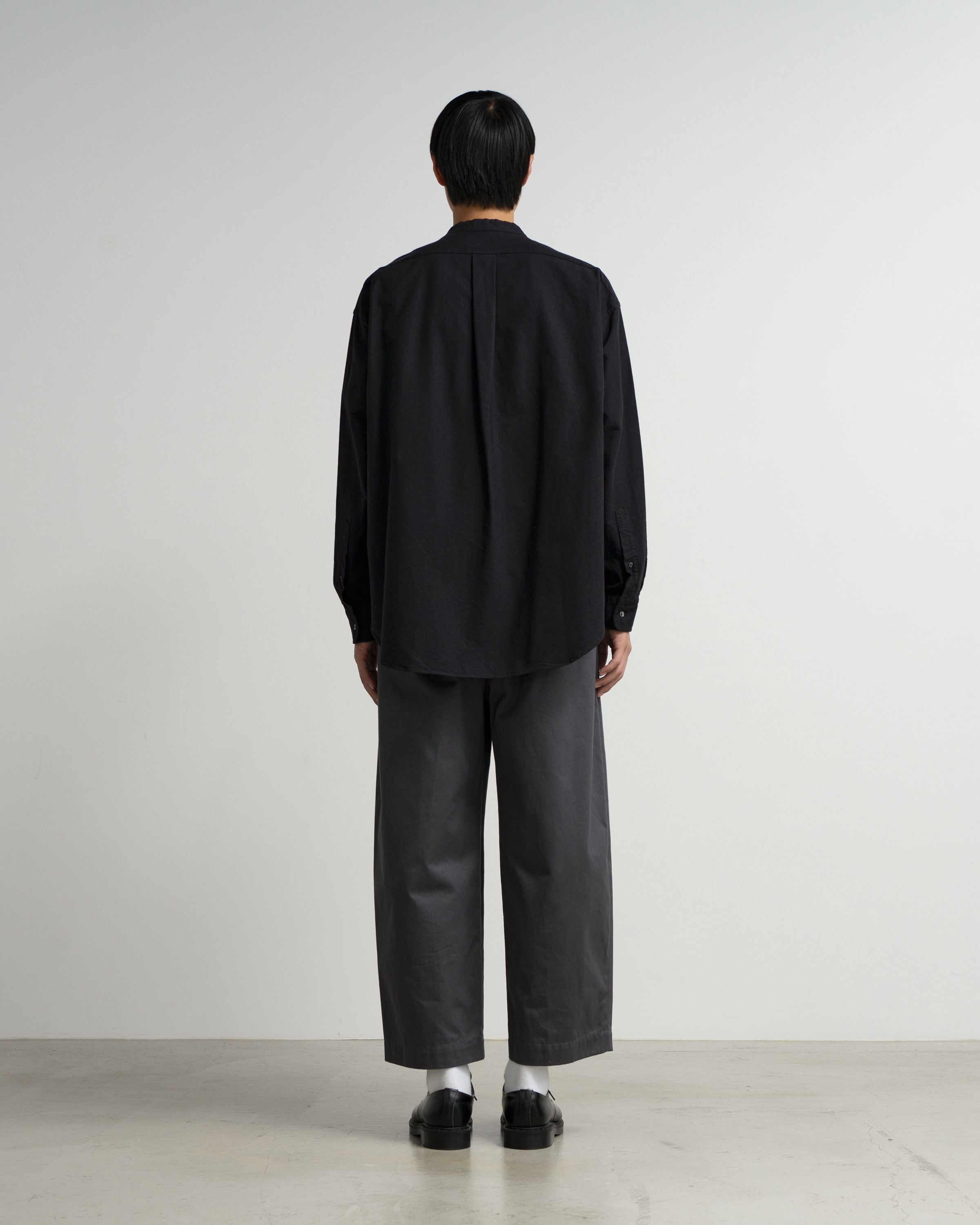 Oxford L/S Band Collar Box Shirt