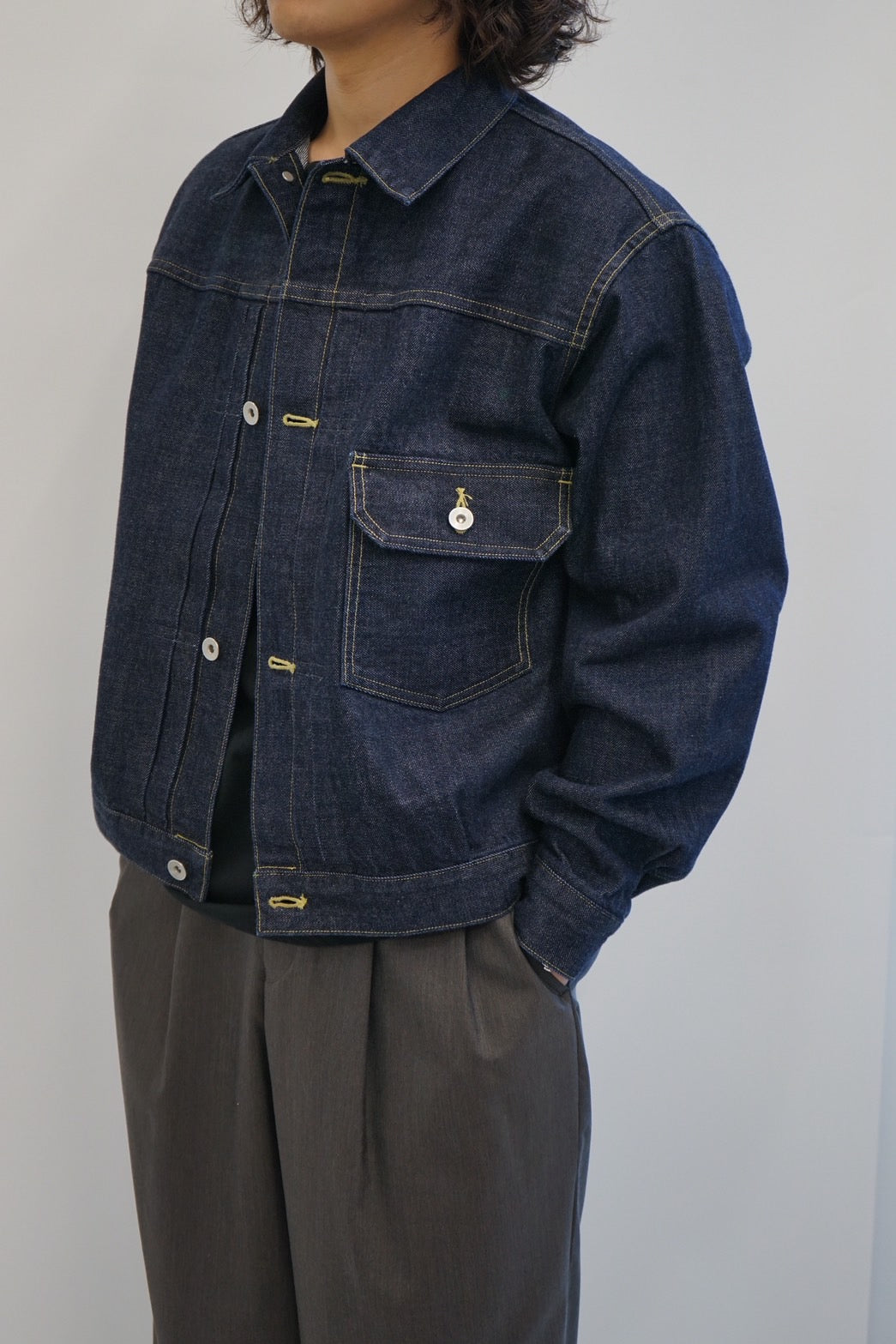 ORGANIC COTTON 13.5oz SELVEDGE DENIM TYPE-1 DENIM JACKET