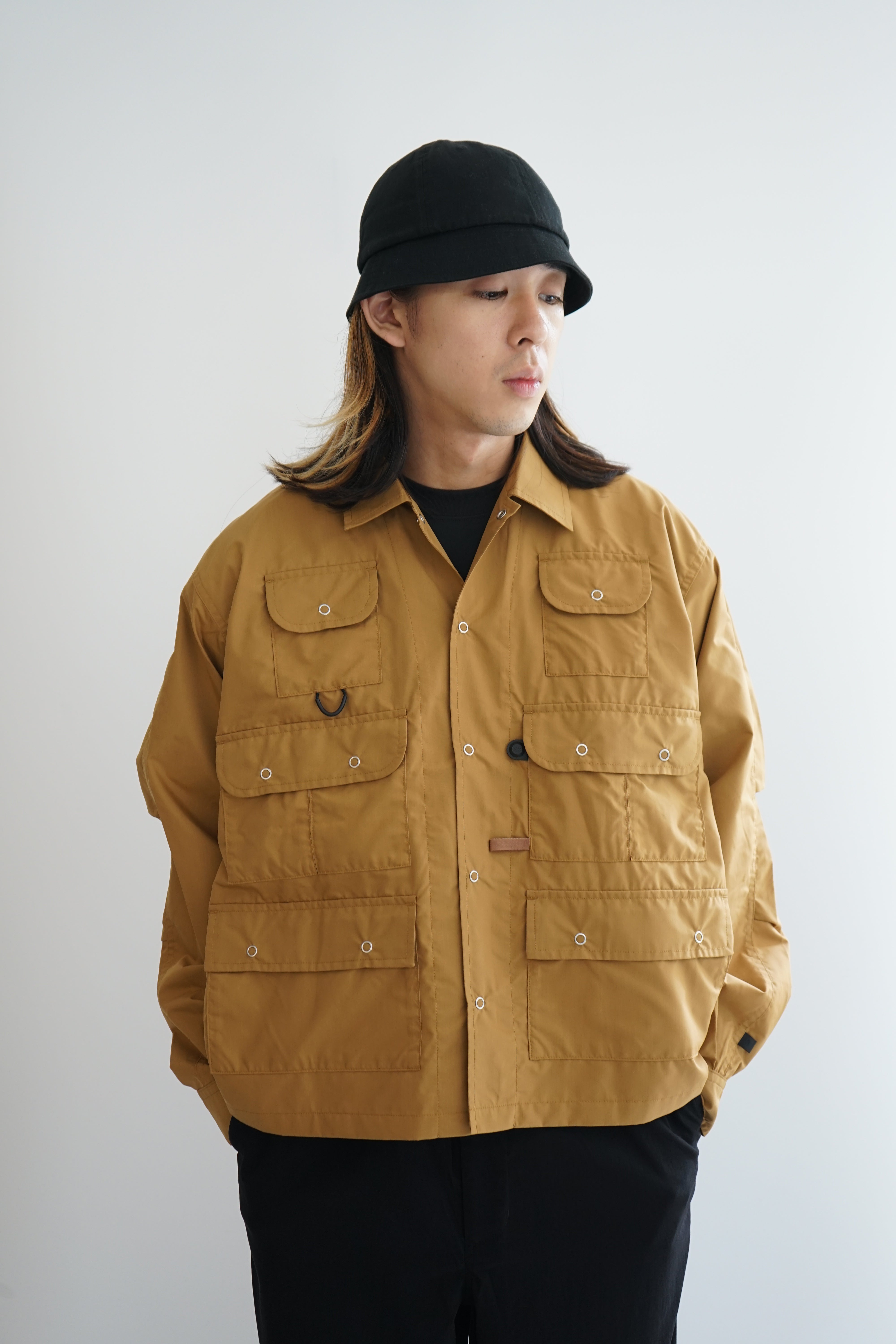 TECH MULTI FISHING POCKET SHIRT L/S SOLID