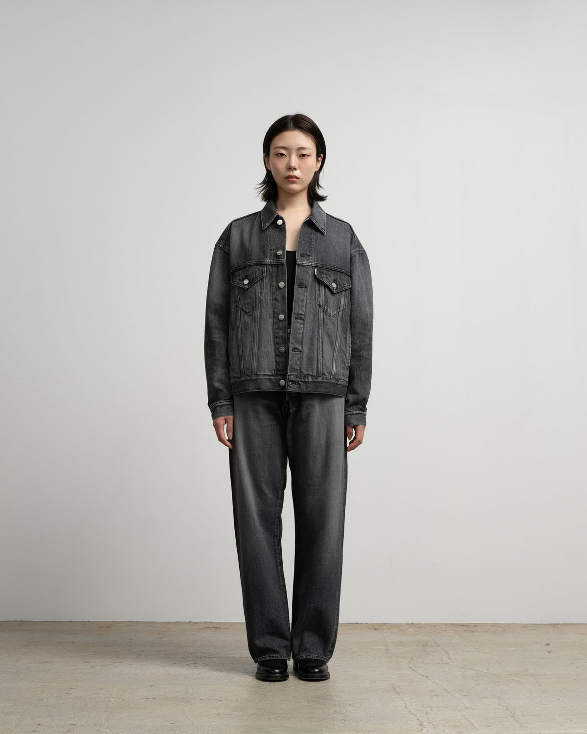 Selvage Denim Trucker Jacket -LIGHT FADE-