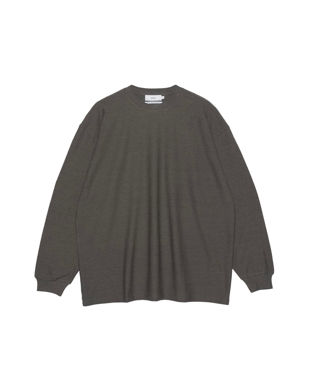 Cotton Wool Ripple Crew Neck L/S Tee