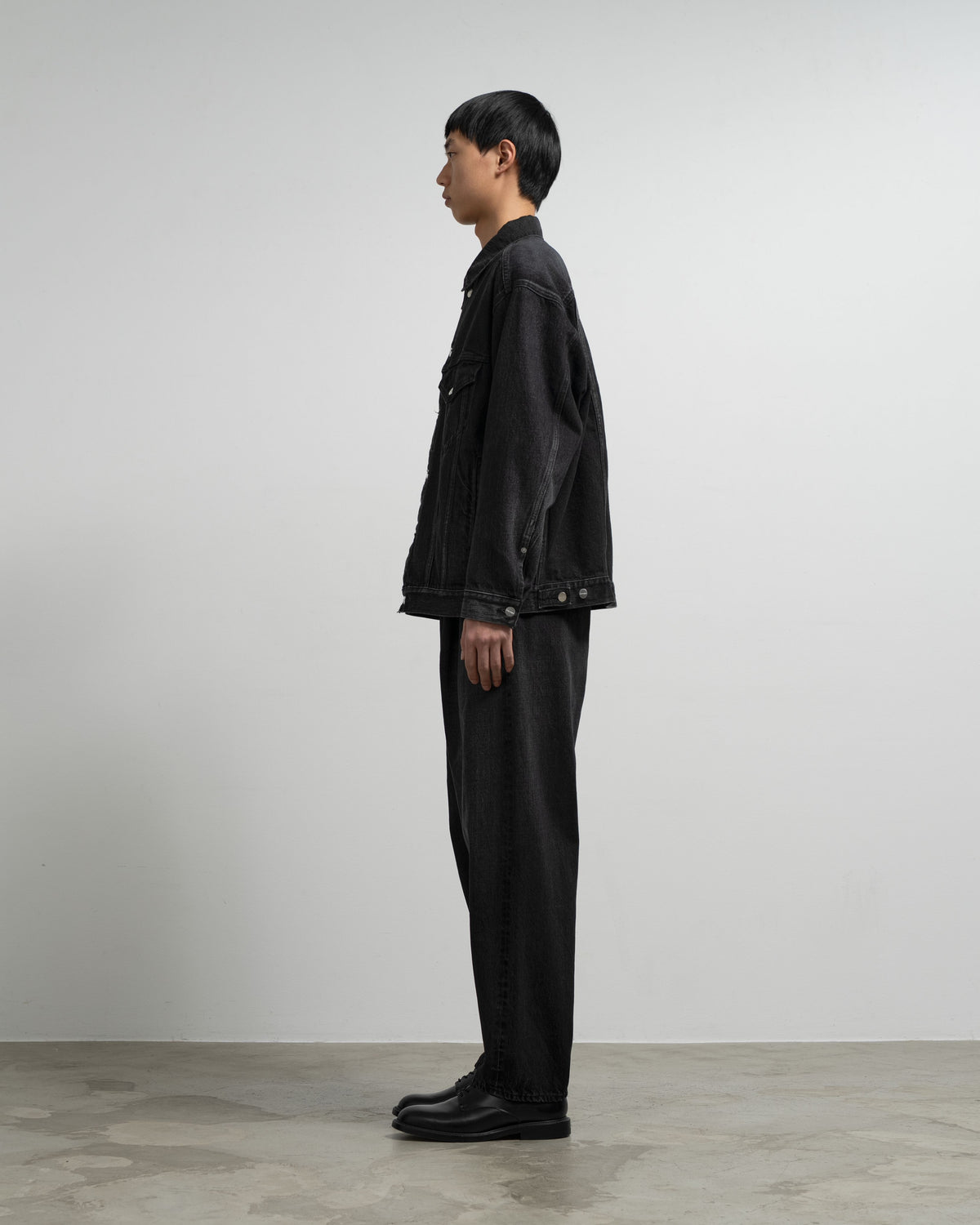 Selvage Denim Trucker Jacket -DARK FADE-