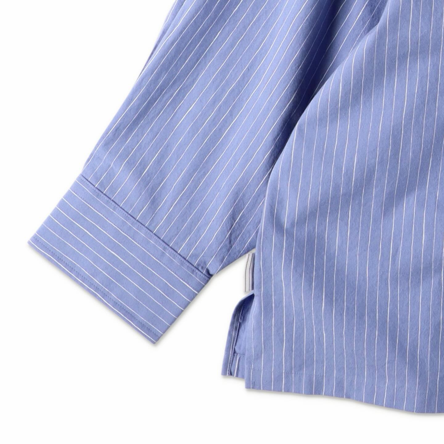 【RESTOCK】COTTON STRIPE SLIT SHIRT