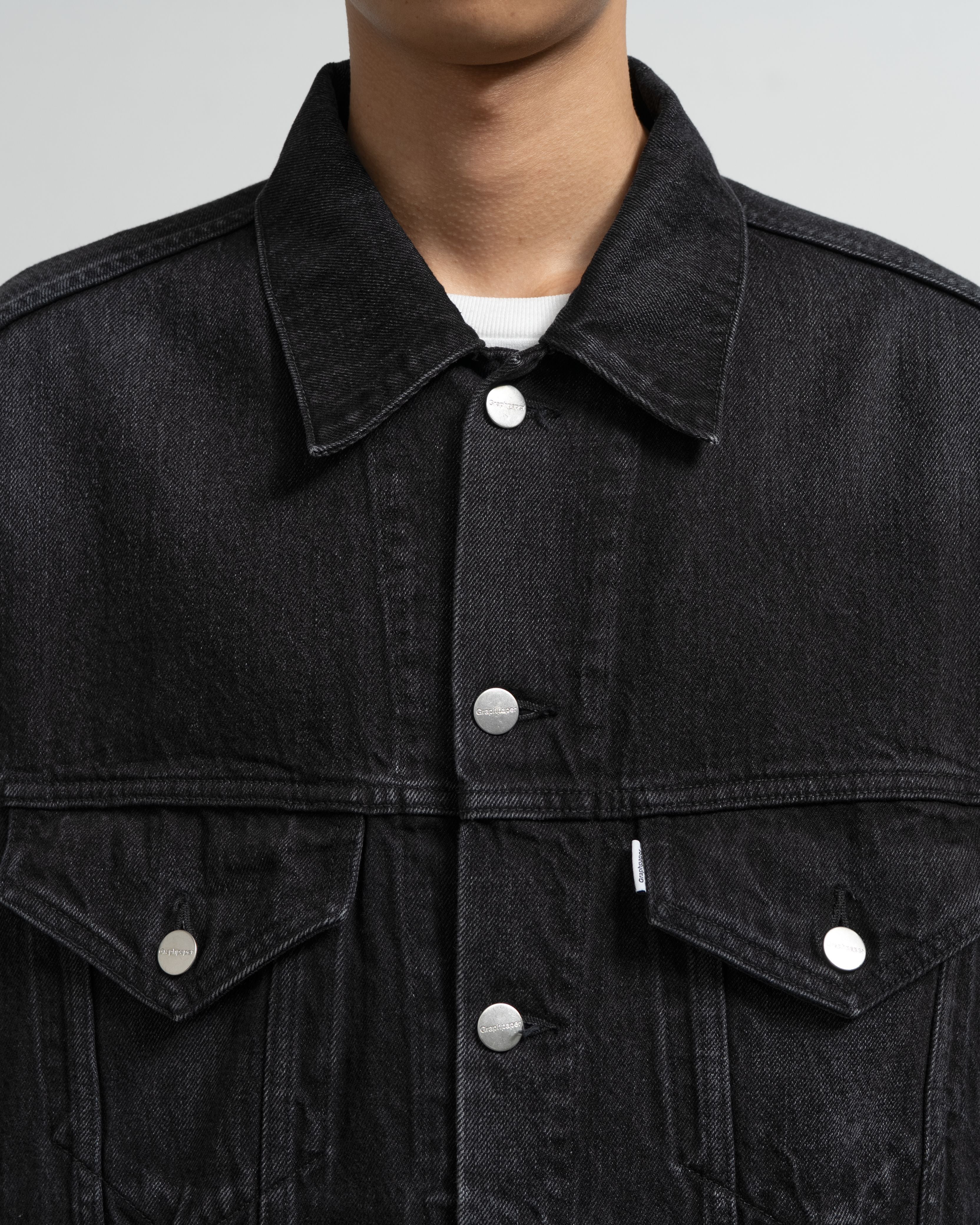 Selvage Denim Trucker Jacket -DARK FADE-