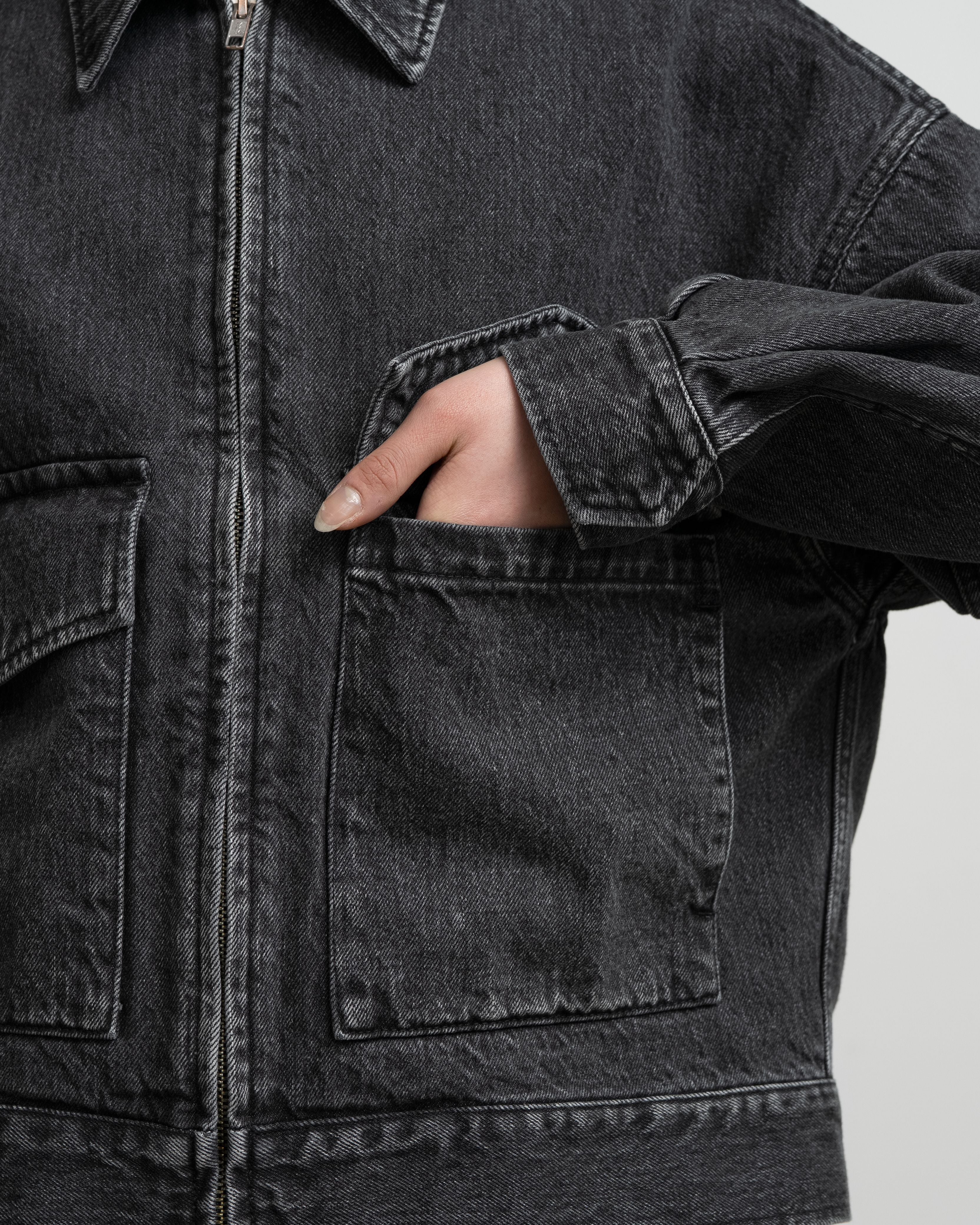 Selvage Denim Zip Jacket -LIGHT FADE-