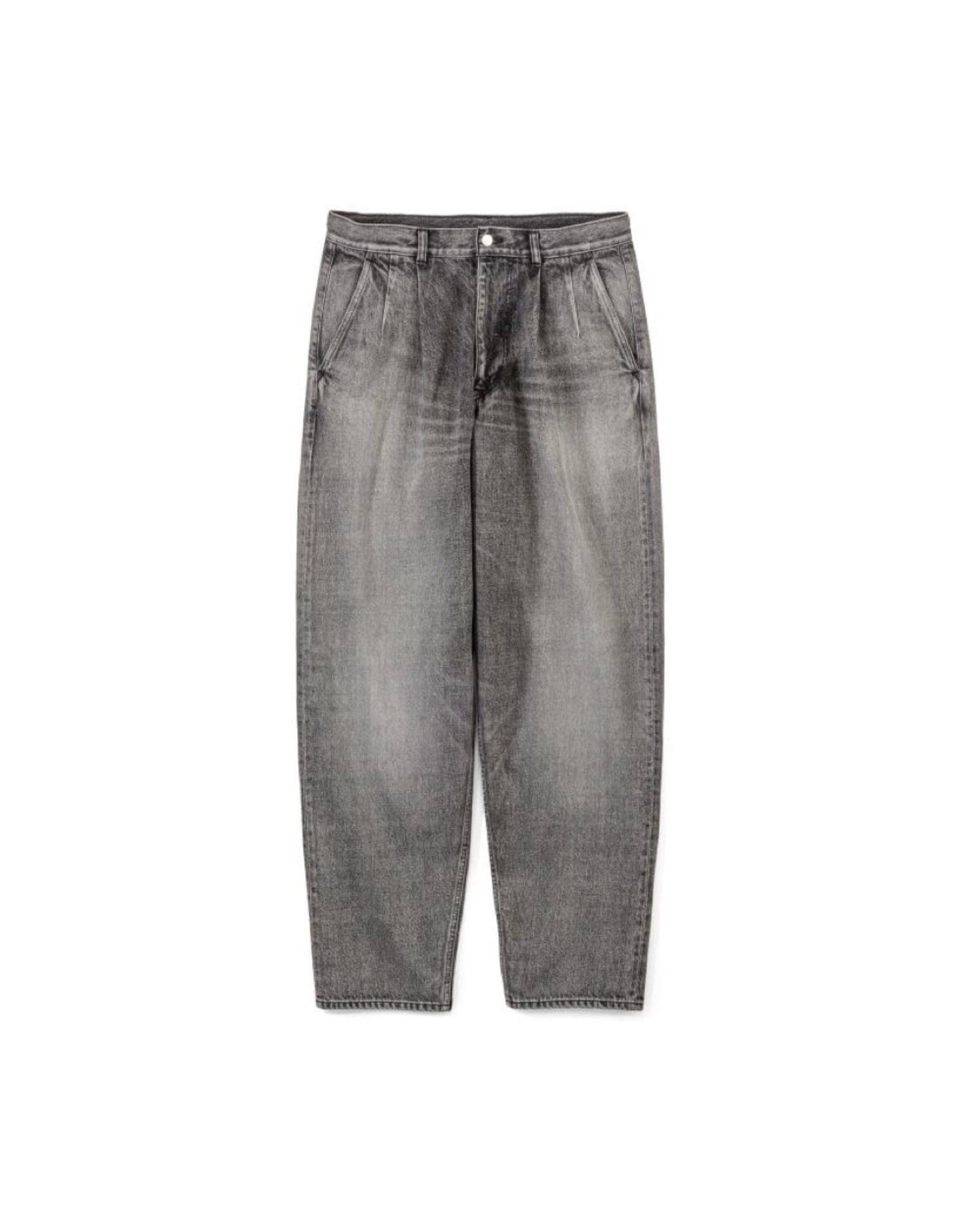 Selvage Denim Two Tuck Tapered Pants(LIGHT FADE)