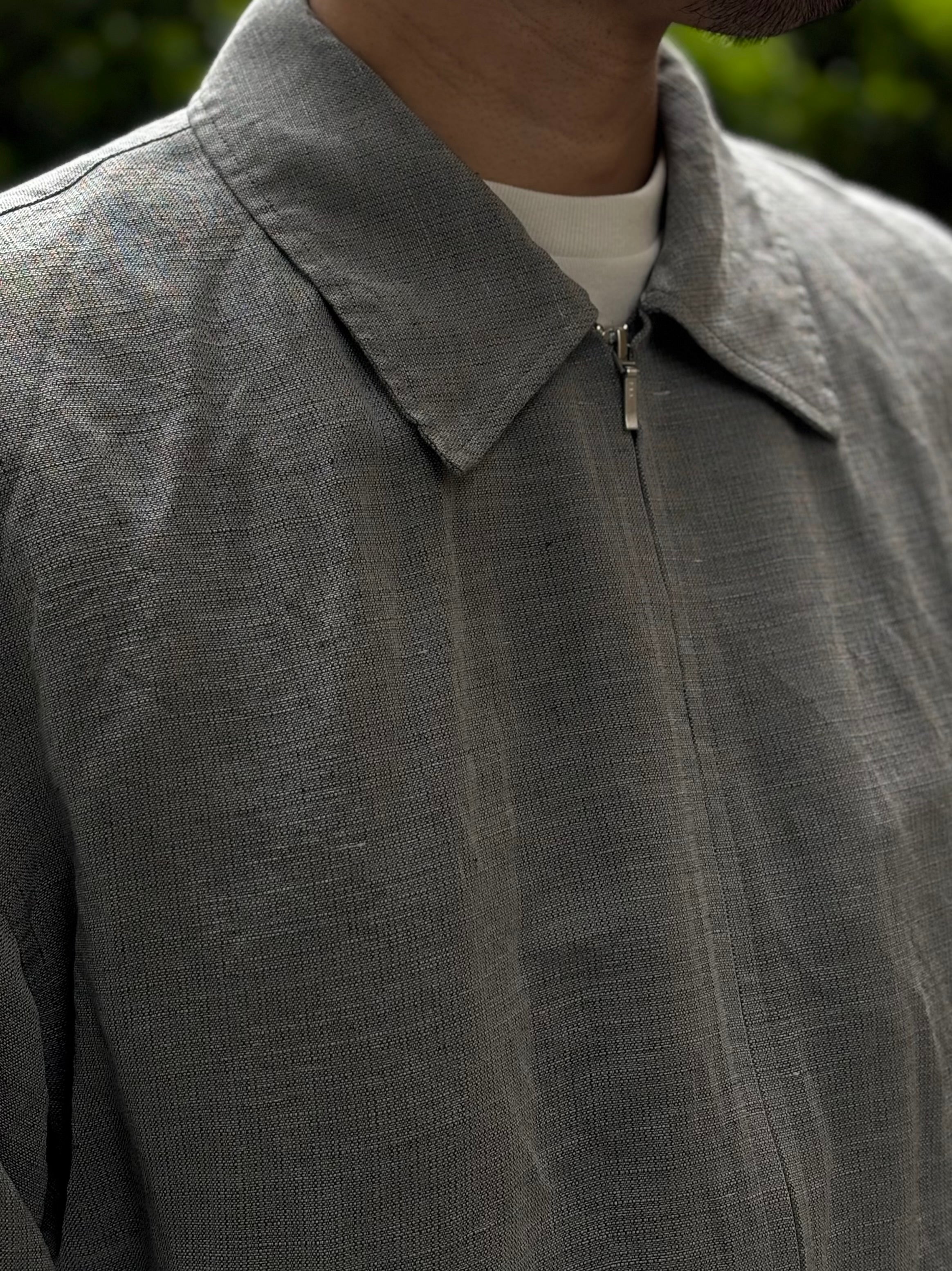 【26SS】Linen Cupro Hopsack Harrington Jacket