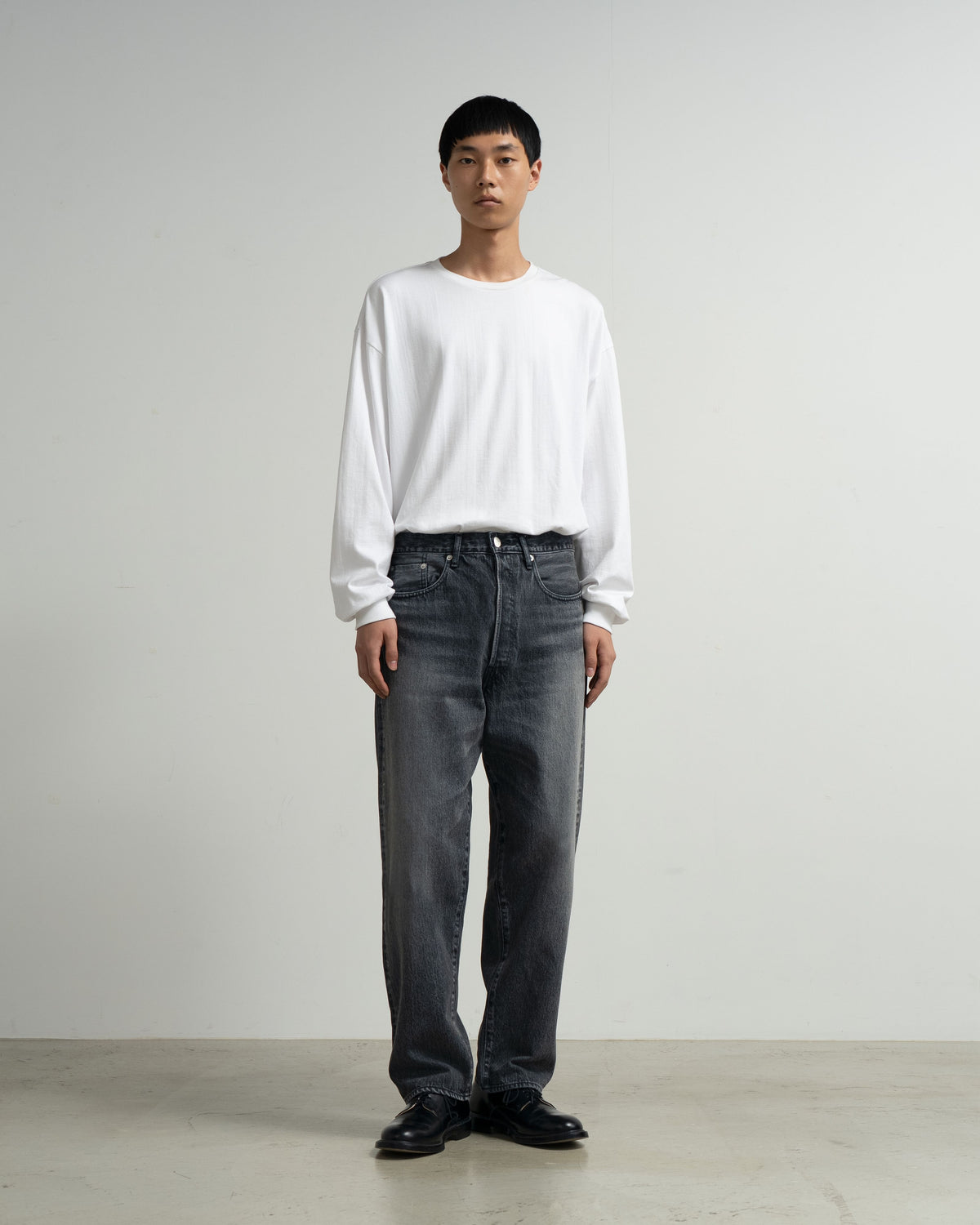 Selvage Denim Five Pocket Tapered Pants -LIGHT FADE-