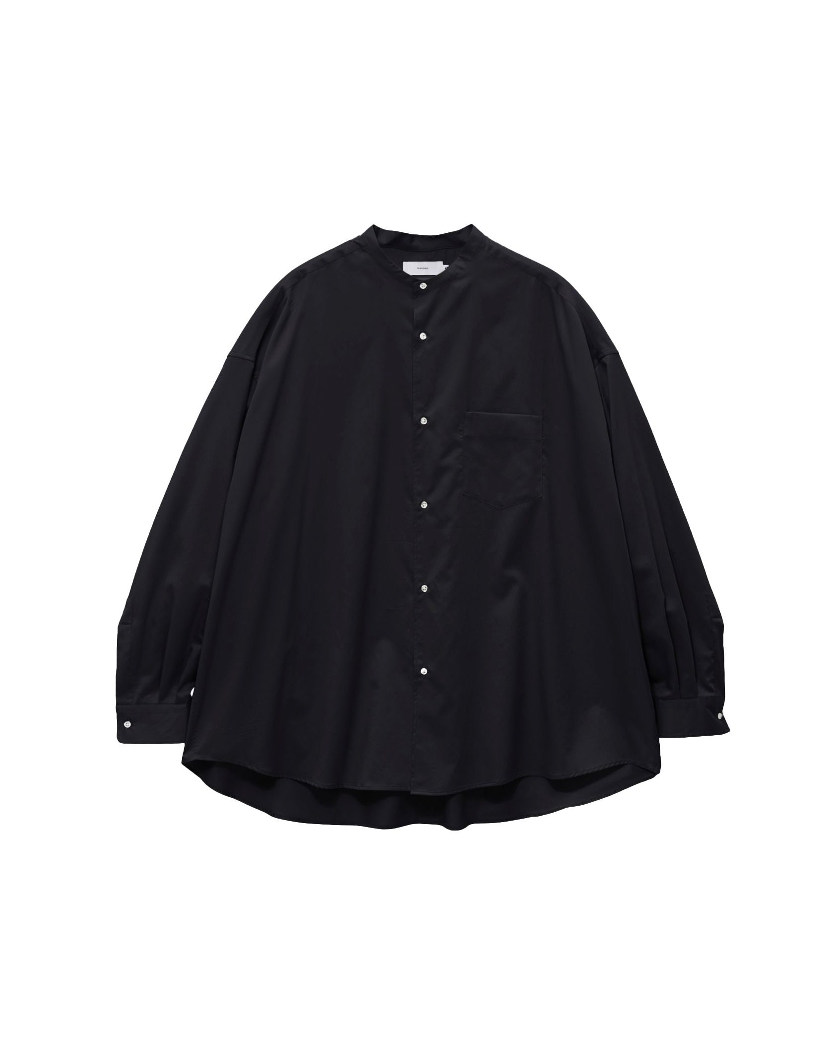 【8/8(土)発売】Silicon Poplin Oversized Band Collar Shirt