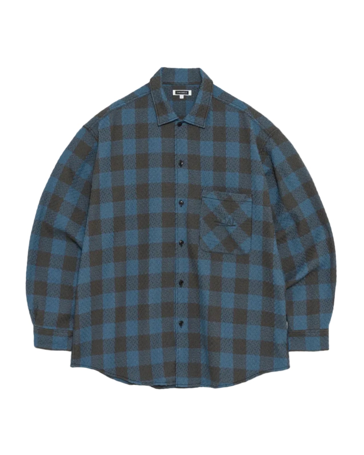 OOAL Block Check Jacquard Shirt