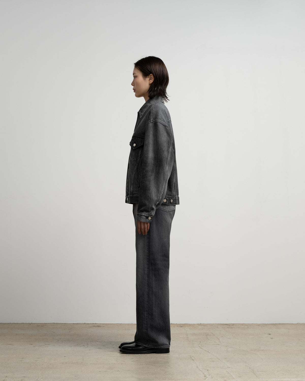 Selvage Denim Trucker Jacket -LIGHT FADE-