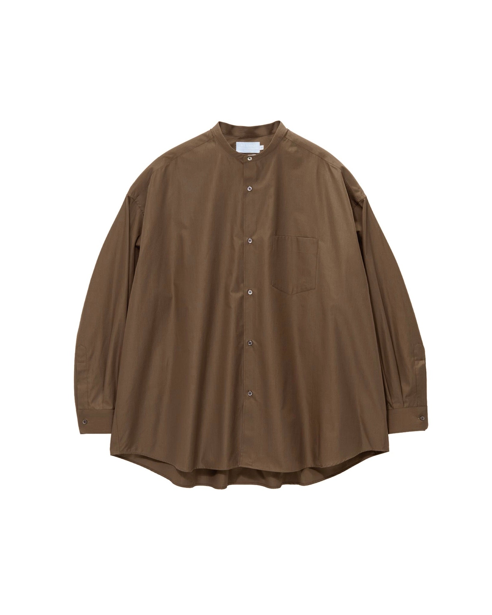 【8/22(土)発売】ALUMO for GP L/S Oversized Band Collar Shirt