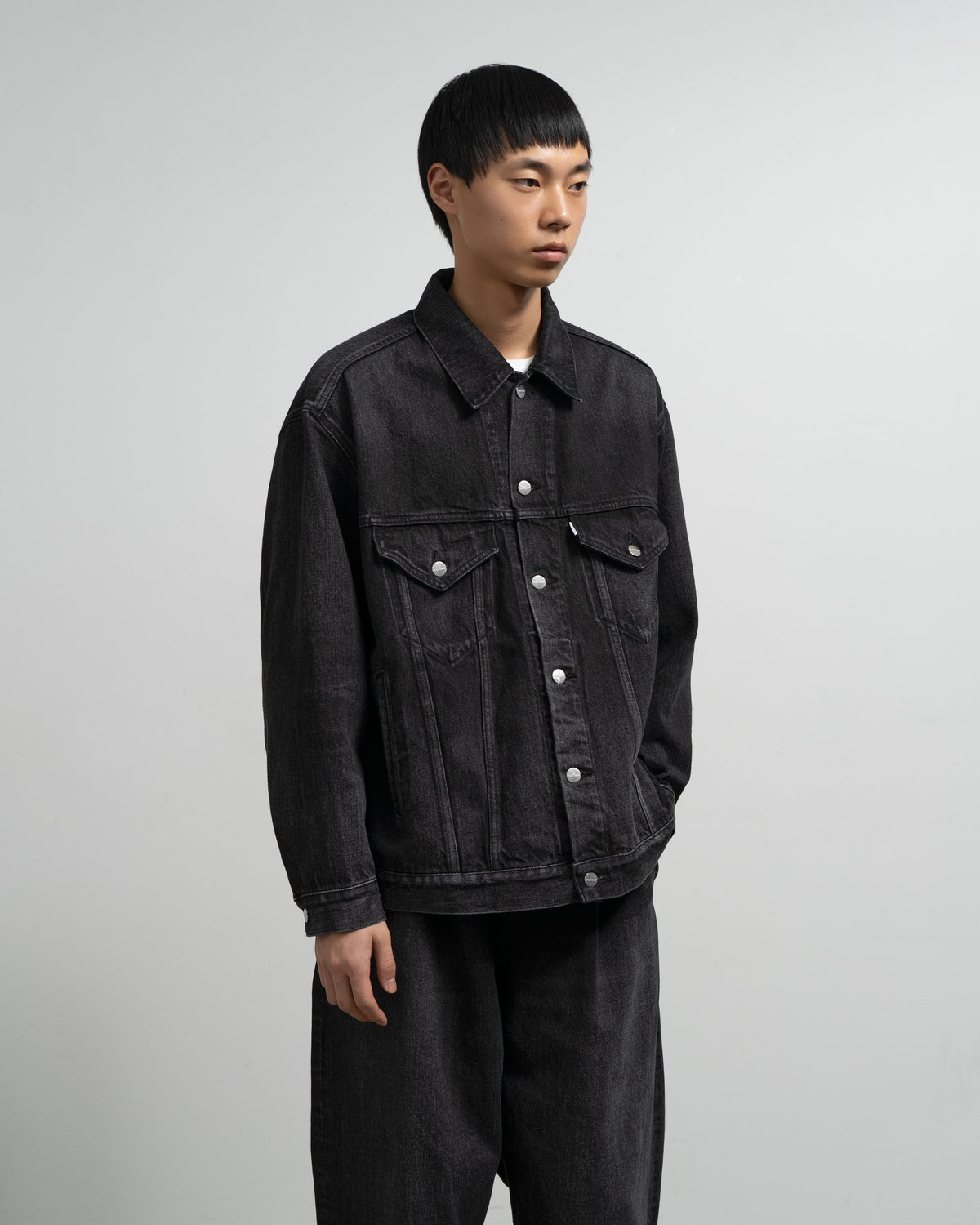 Selvage Denim Trucker Jacket -DARK FADE-