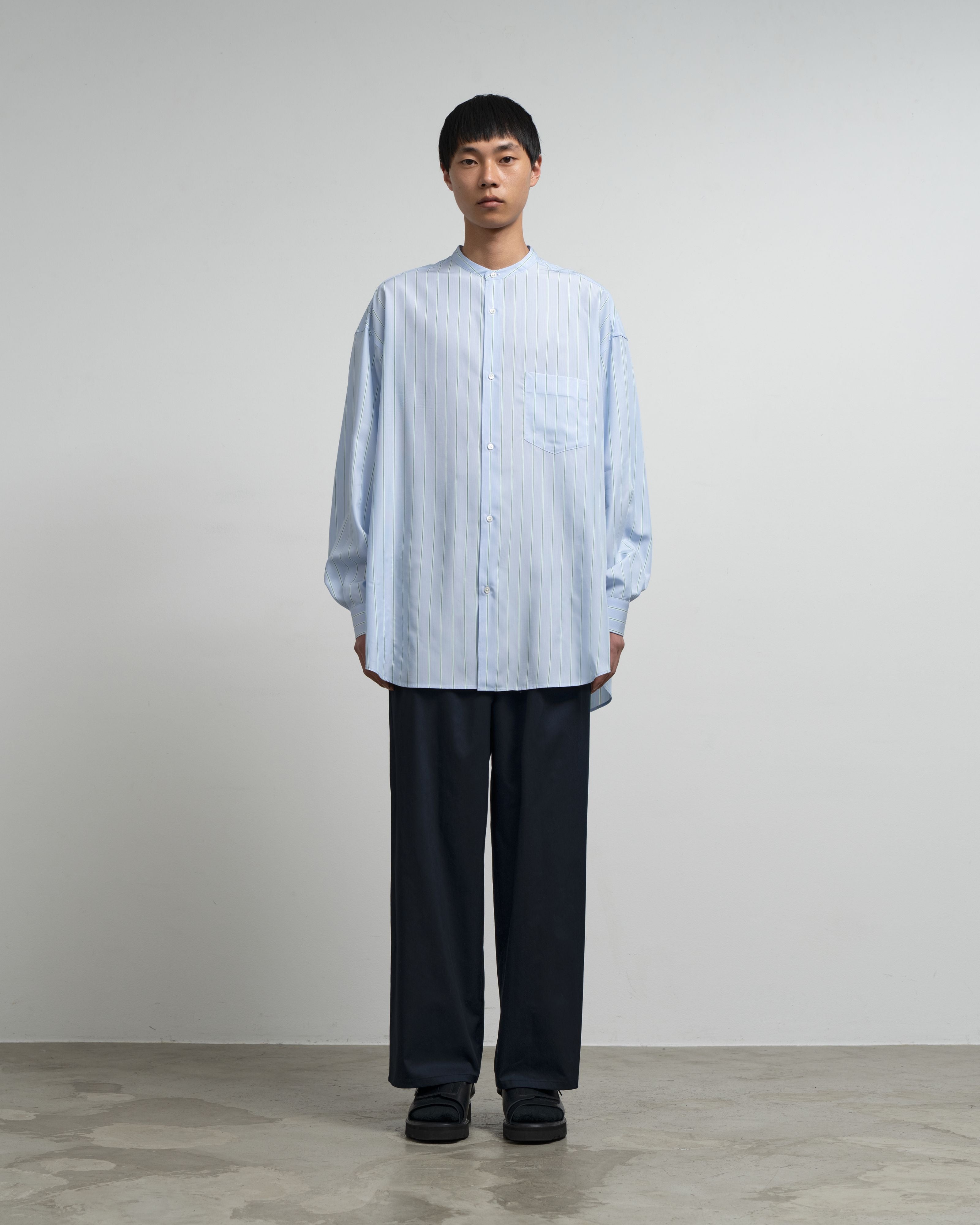 【6/6(土)発売】SIDOGRAS L/S Oversized Band Collar Shirt