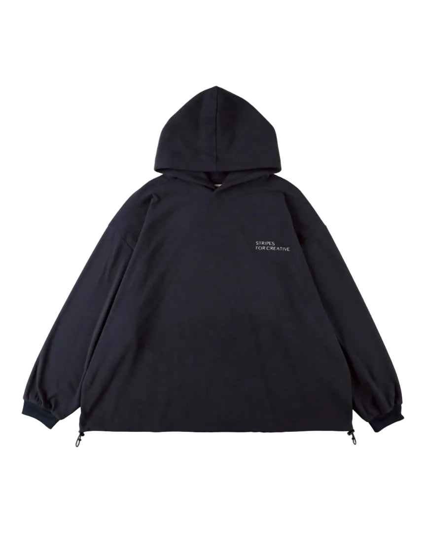 FLEECE SUPER BIG HOODY LS TEE W/DRAWSTRINGS
