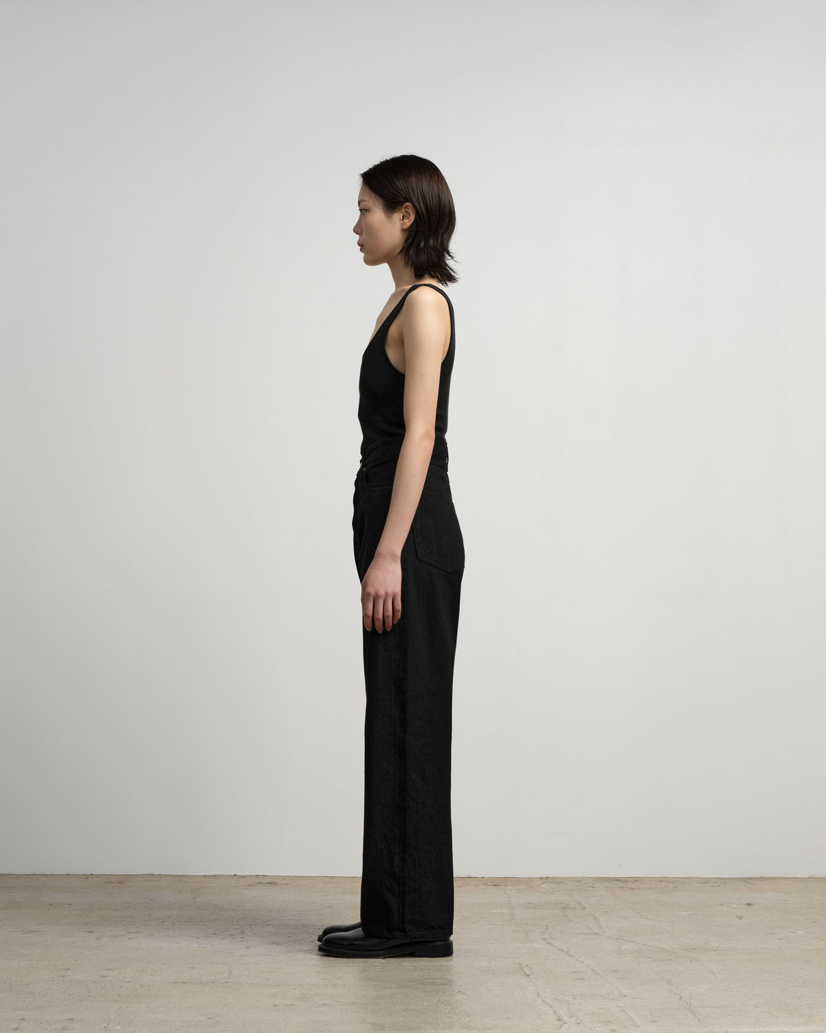 Selvage Denim Five Pocket Wide Straight Pants