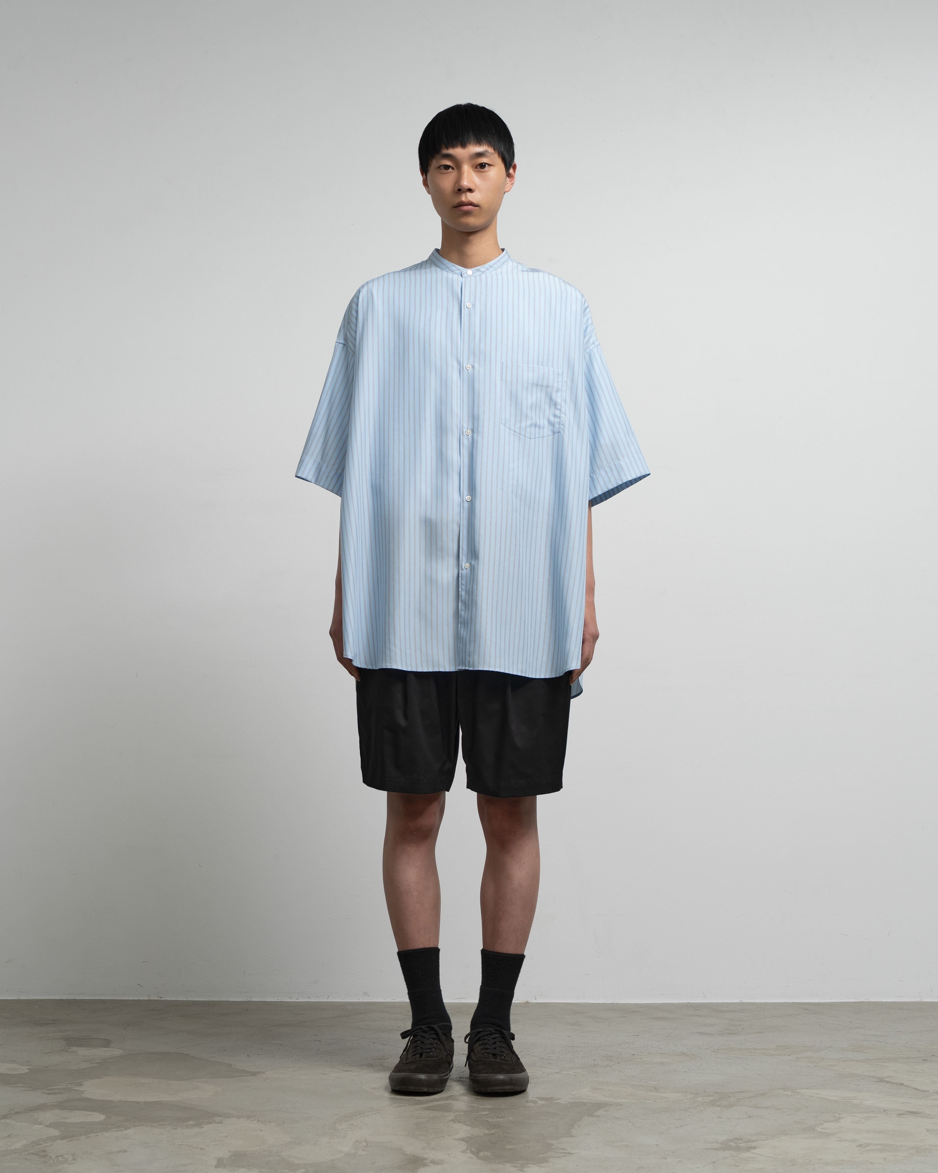 【6/6(土)発売】SIDOGRAS S/S Oversized Band Collar Shirt