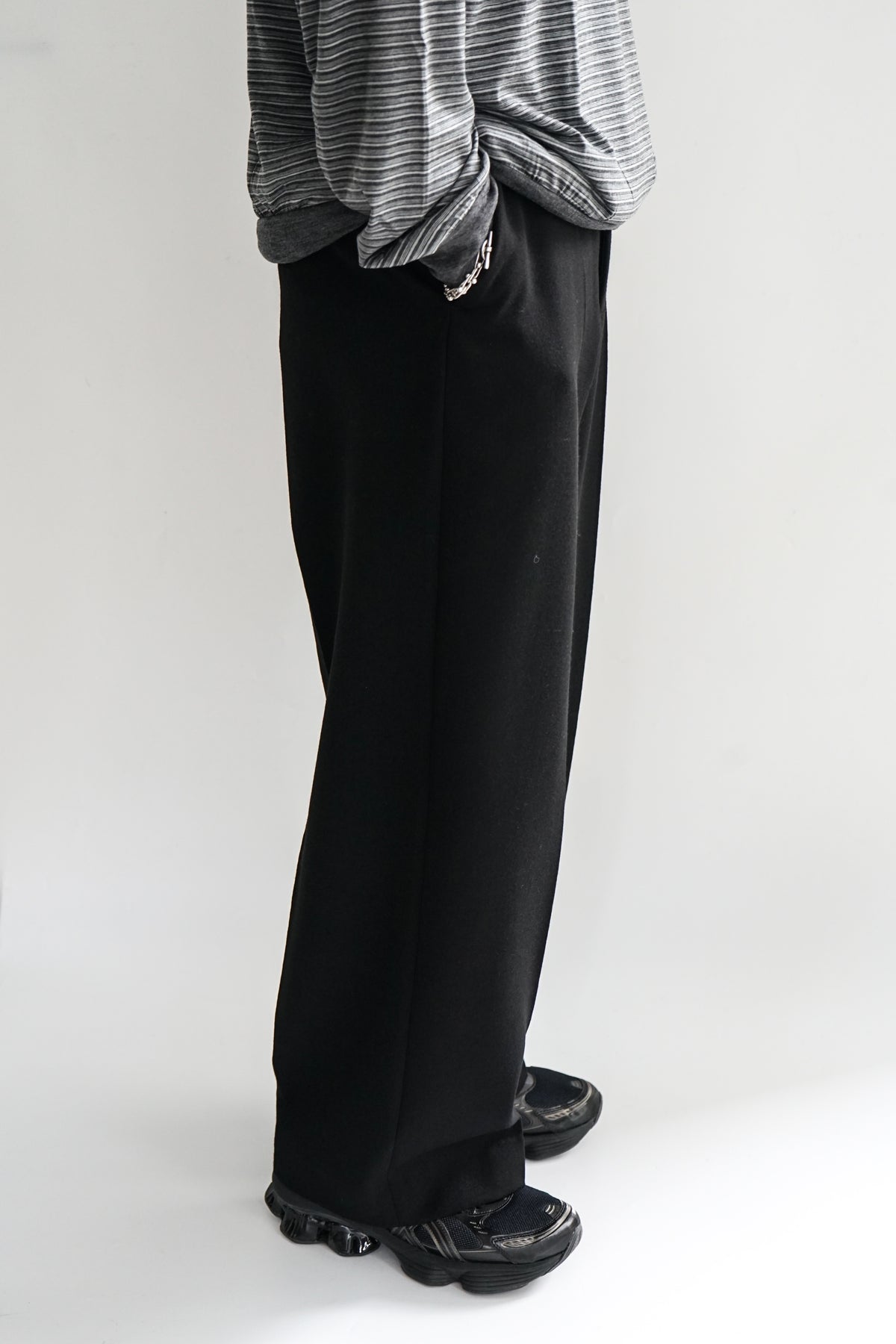 【9/10(木)発売】POLWARTH TUXEDO CLOTH FLAT FRONT WIDE TROUSERS
