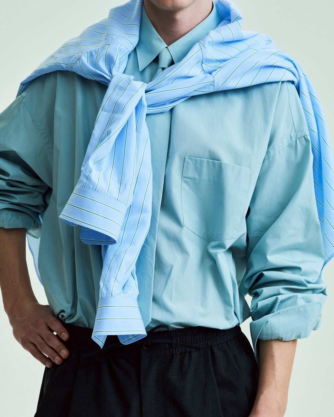 【6/6(土)発売】SIDOGRAS L/S Oversized Regular Collar Shirt