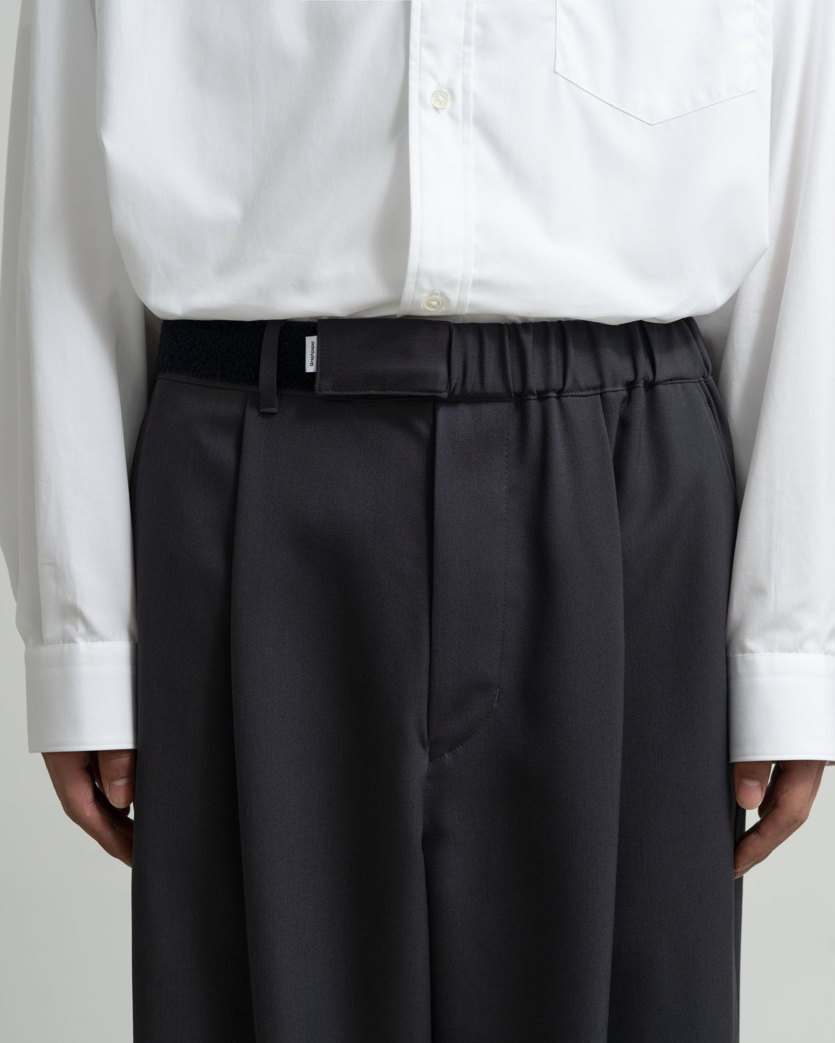 Scale Off Wool Wide Chef Pants
