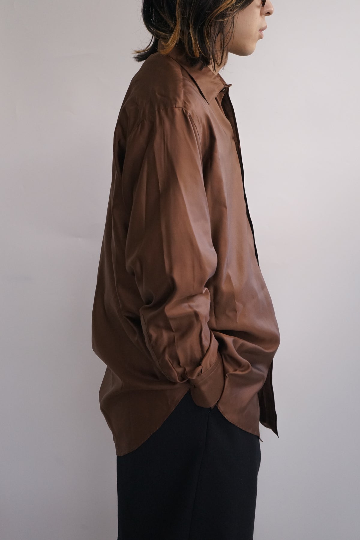 BRATAC SILK BACK SATIN REGULAR FIT DRESS SHIRT