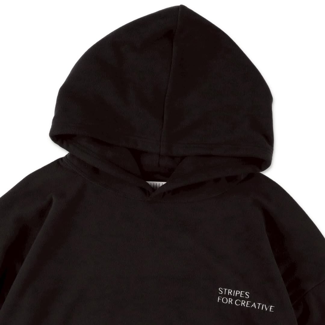 FLEECE SUPER BIG HOODY LS TEE W/DRAWSTRINGS